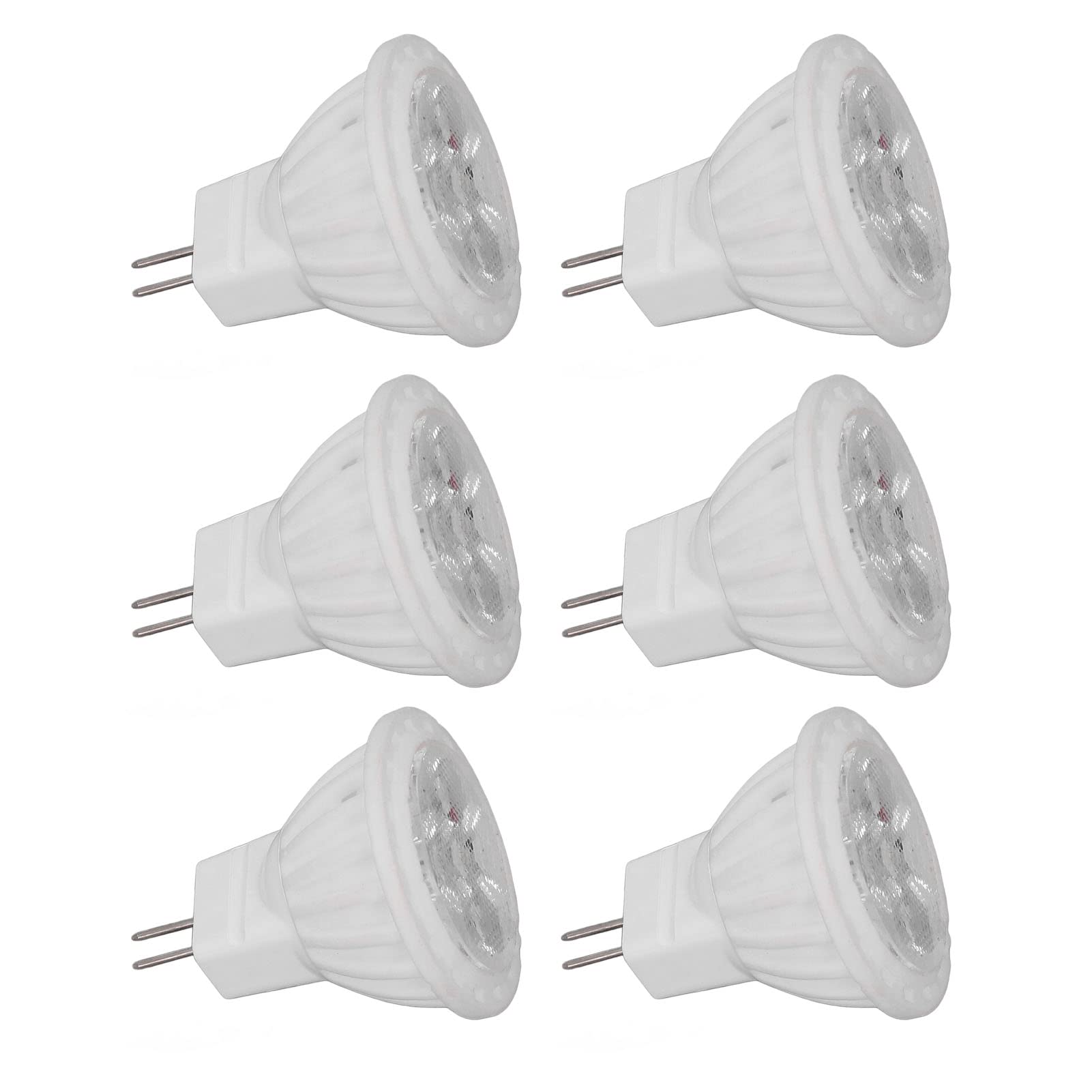 Yctze 6 Pezzi MR11 Lulb LED 4W GU4 Dimmabile