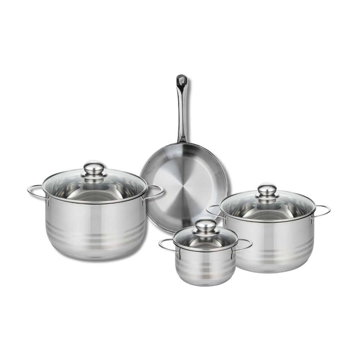 ELO 9868250 - Set Padella 24cm e 3 Pentole Acciaio Inox