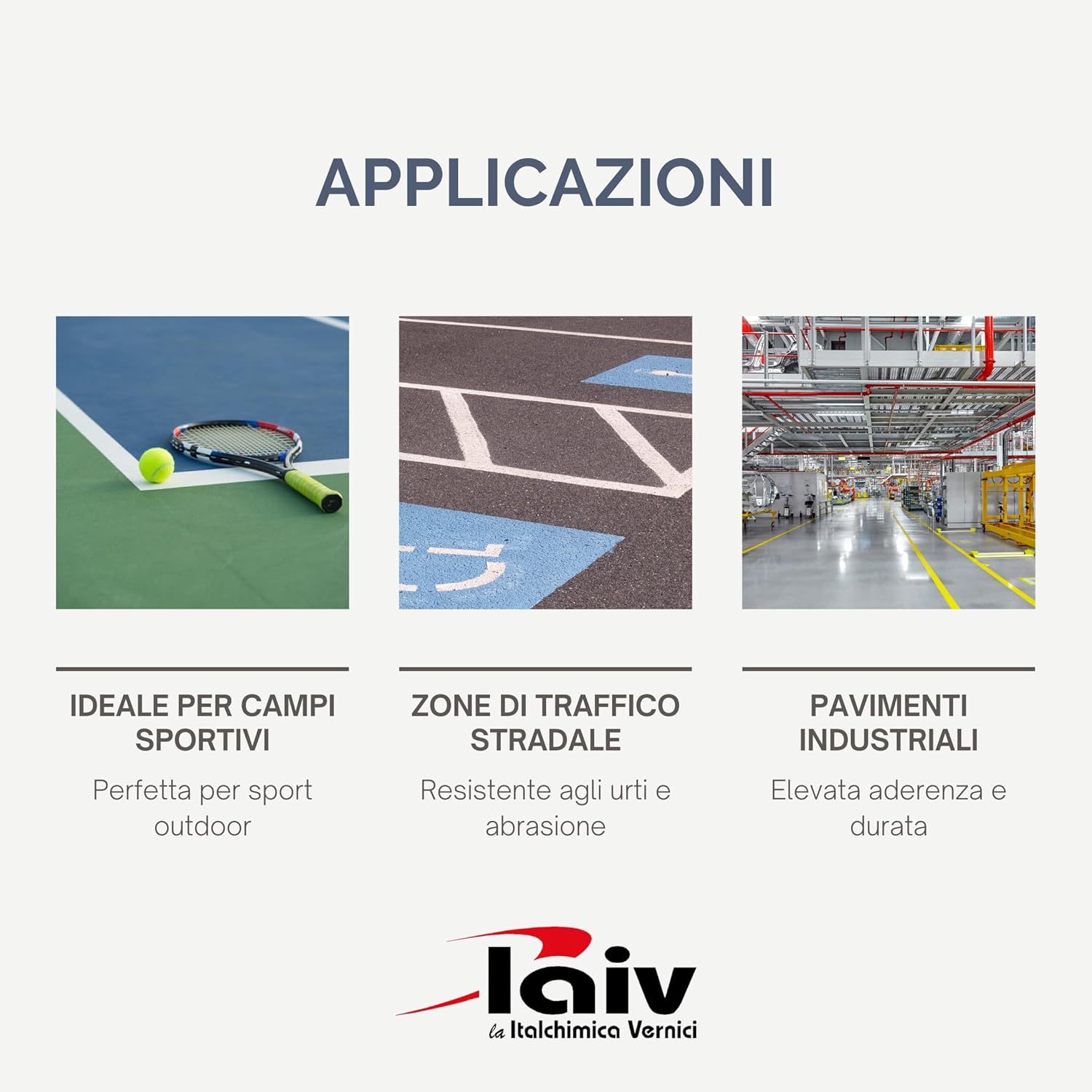 Laiv Pittura Acrilica Versatile per Pavimentazioni, Grigio - immagine 3