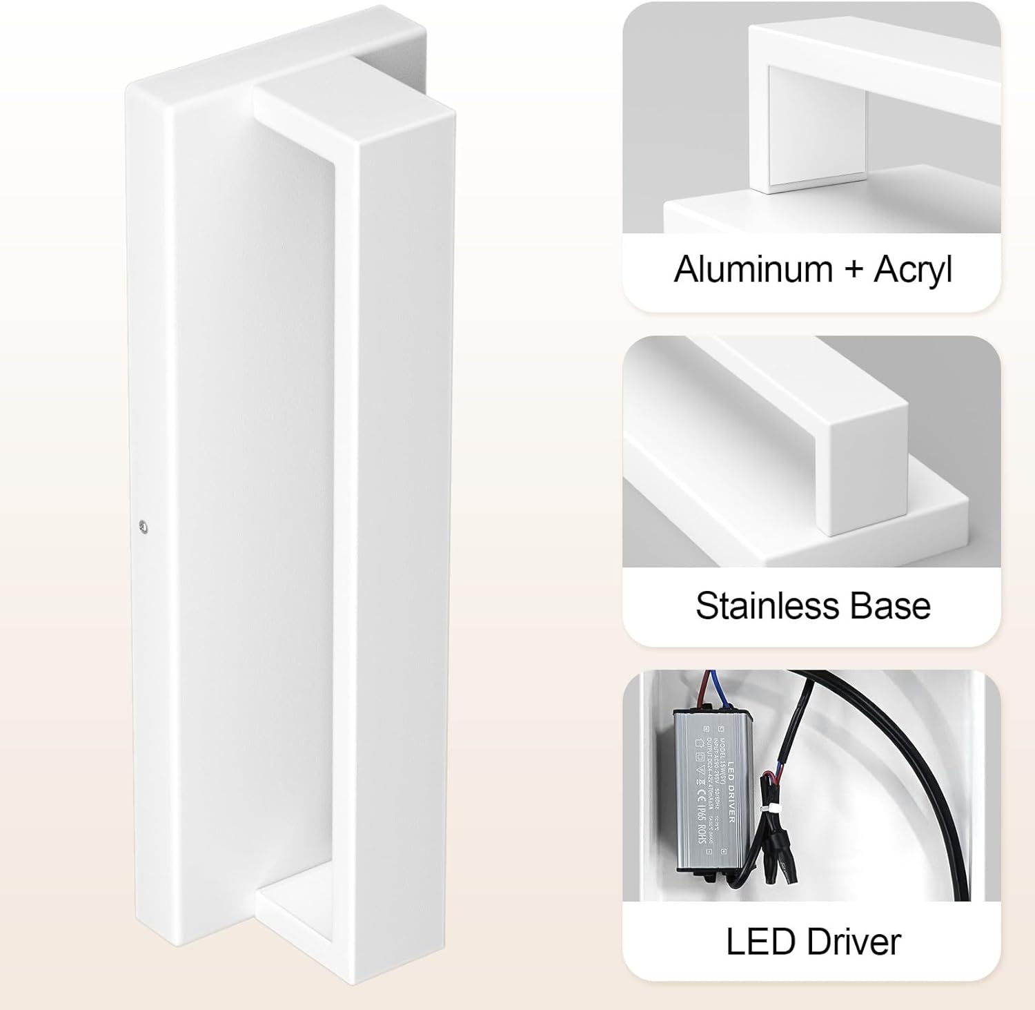 Klighten Applique da Parete Interno 16W LED Moderna - immagine 4