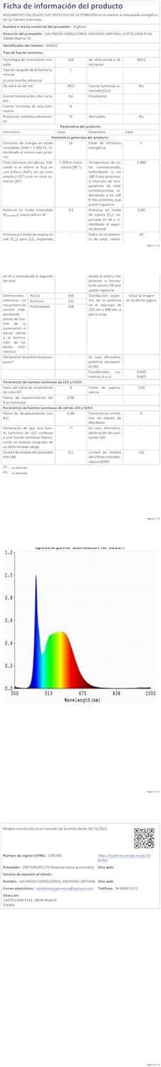 Klighten Applique da Parete Interno 16W LED Moderna - immagine 9
