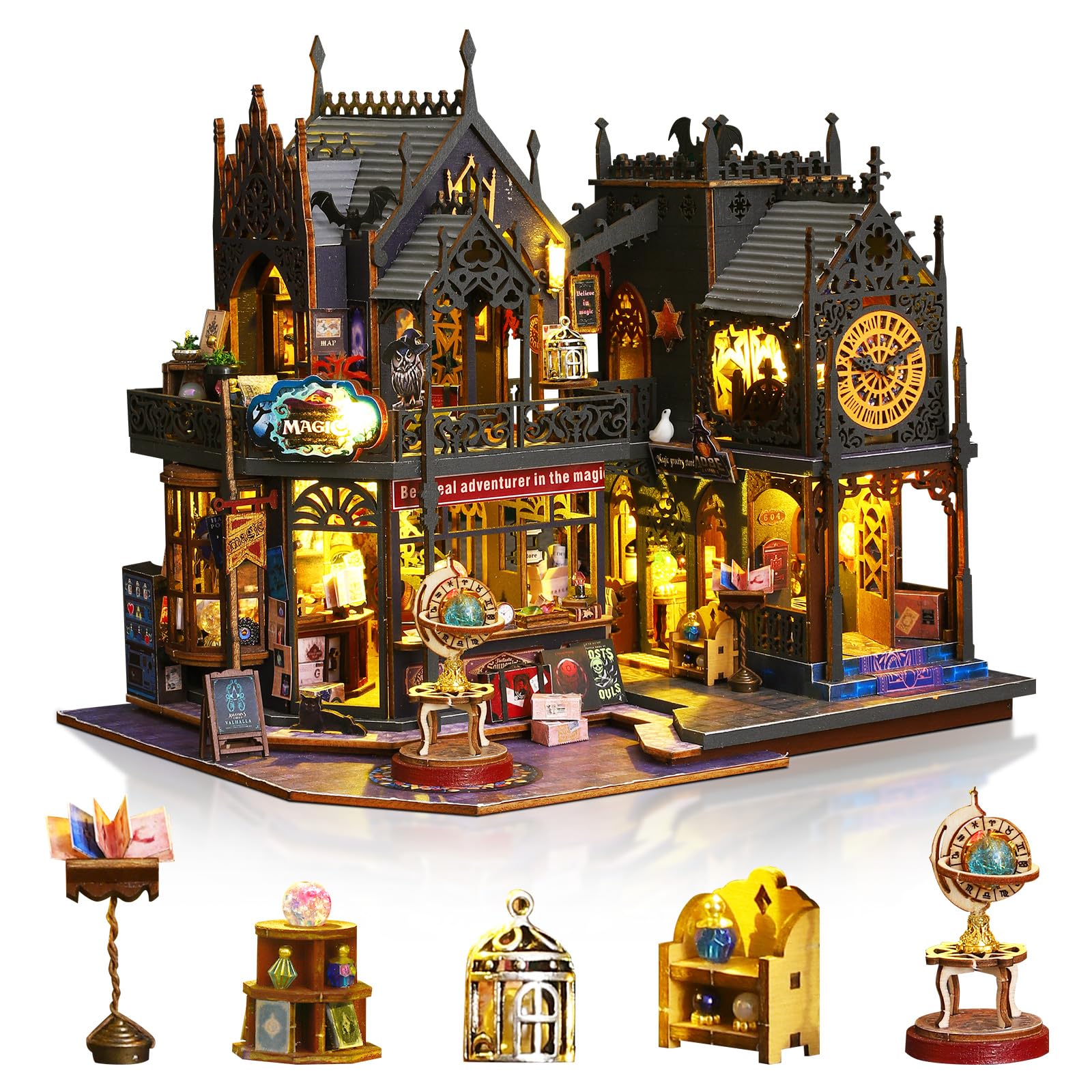 Miniature da Costruire per Adulti - Kit Casa delle Bambole in Legno