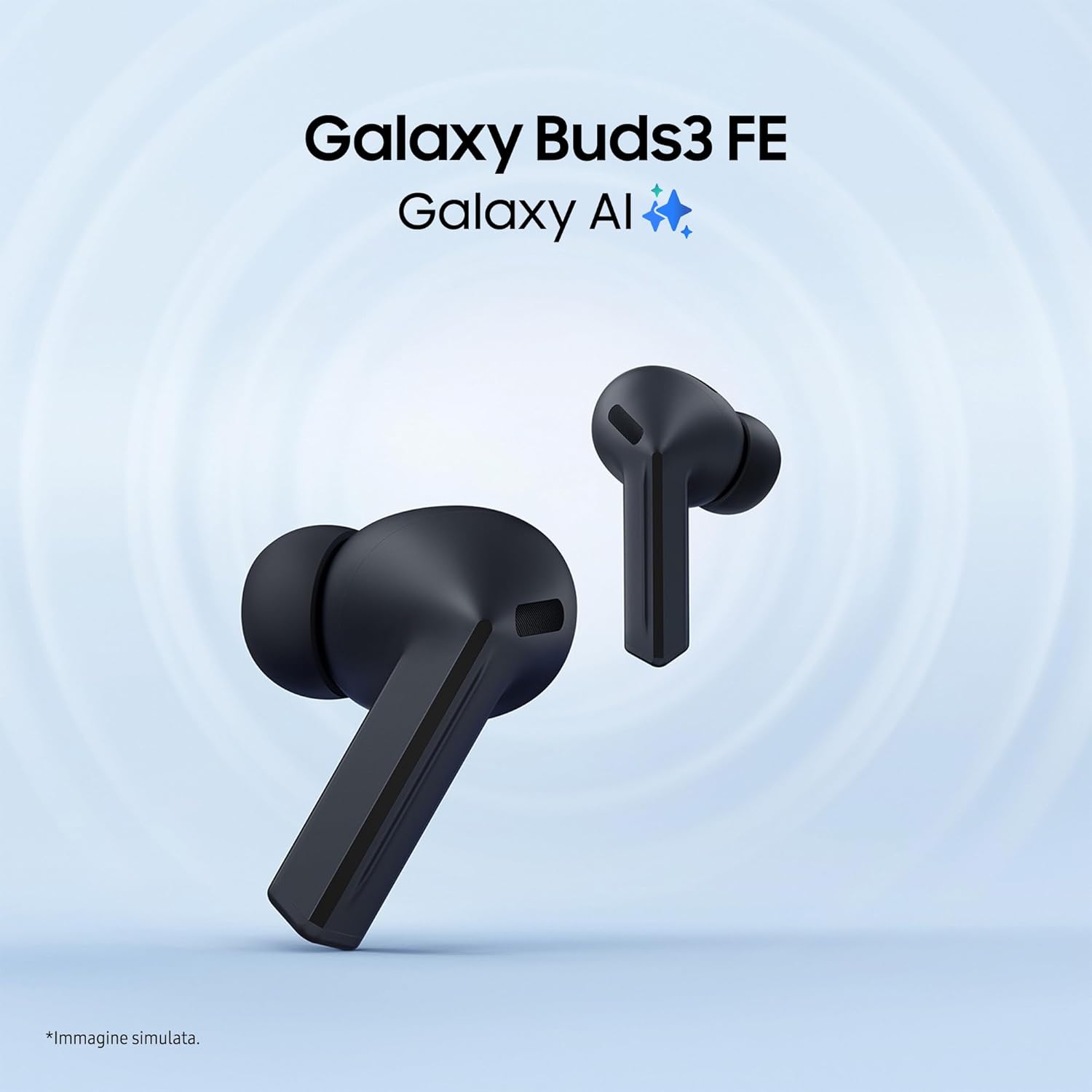 Samsung Galaxy Buds3 FE - Auricolari Wireless ANC, Black - immagine 3