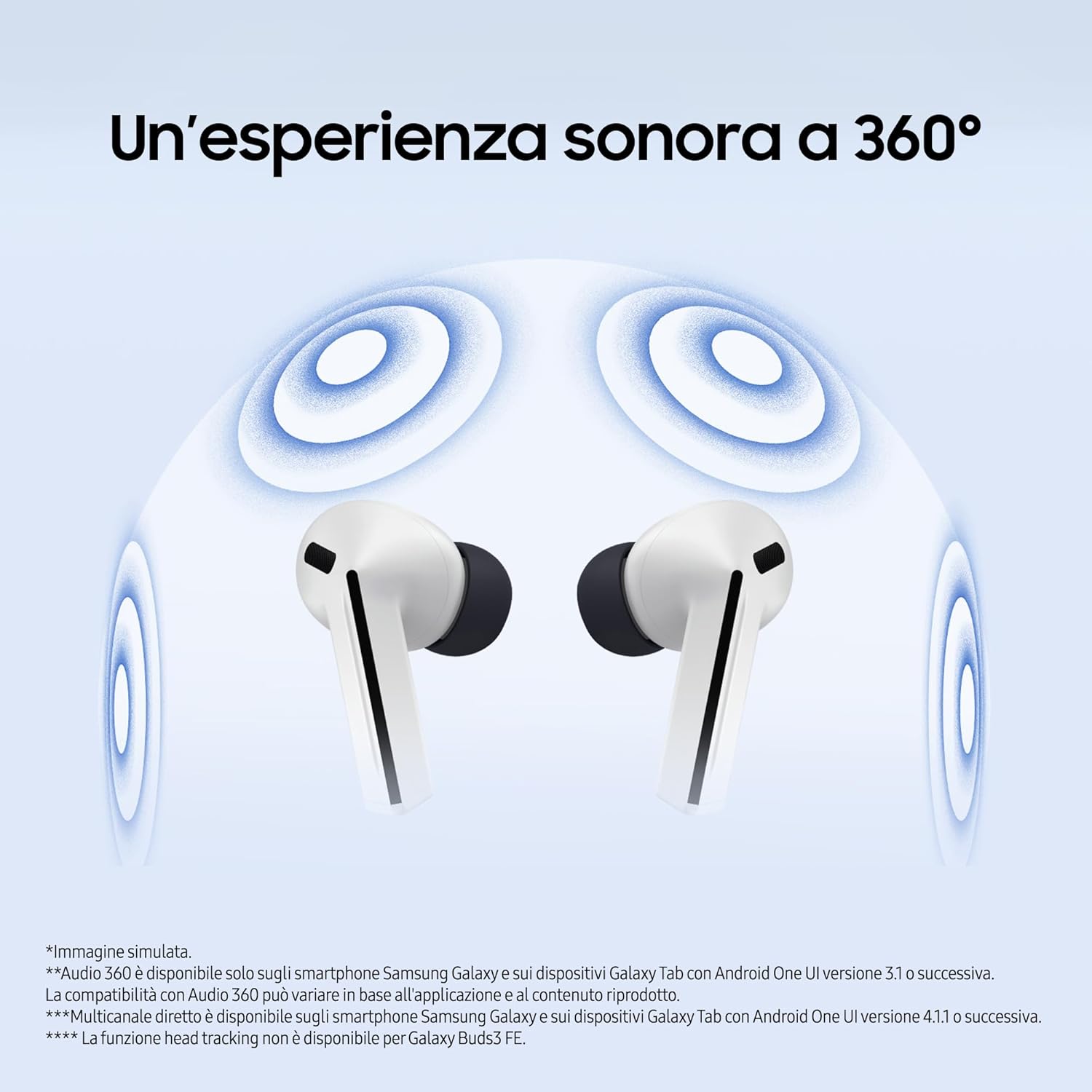 Samsung Galaxy Buds3 FE - Auricolari Wireless ANC, Black - immagine 6