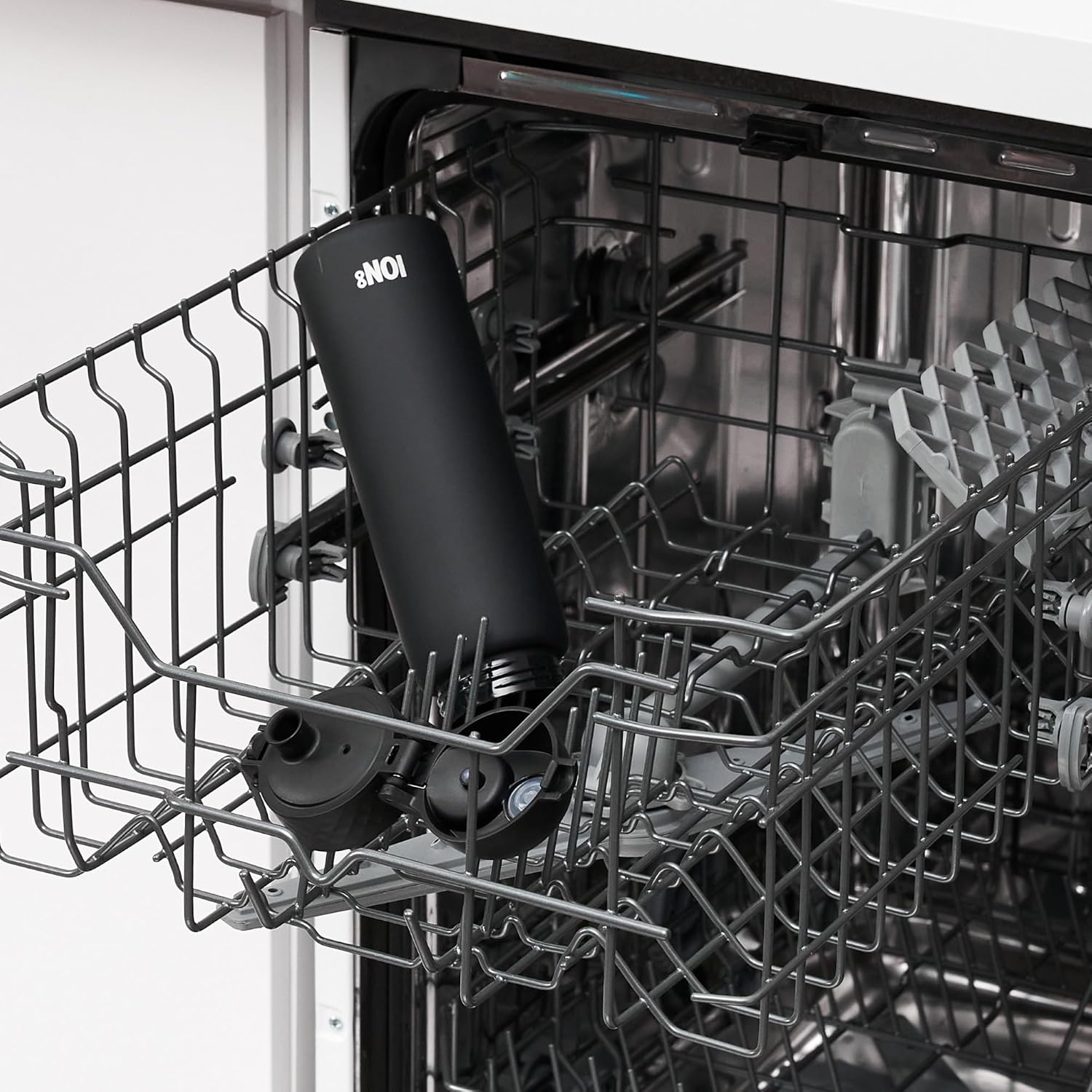 Ion8 Bottiglia d'acqua Sottile 500ml, Nero - immagine 7