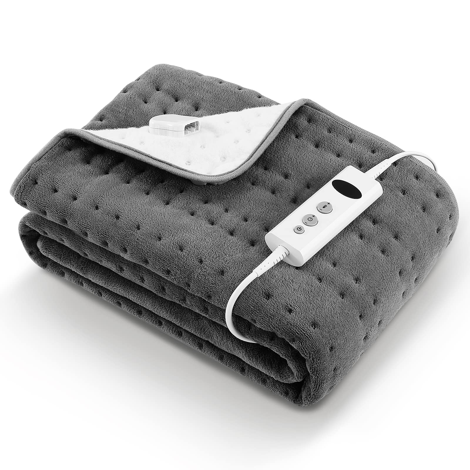 Coperta Riscaldata Elettrica 150x80cm Grigia