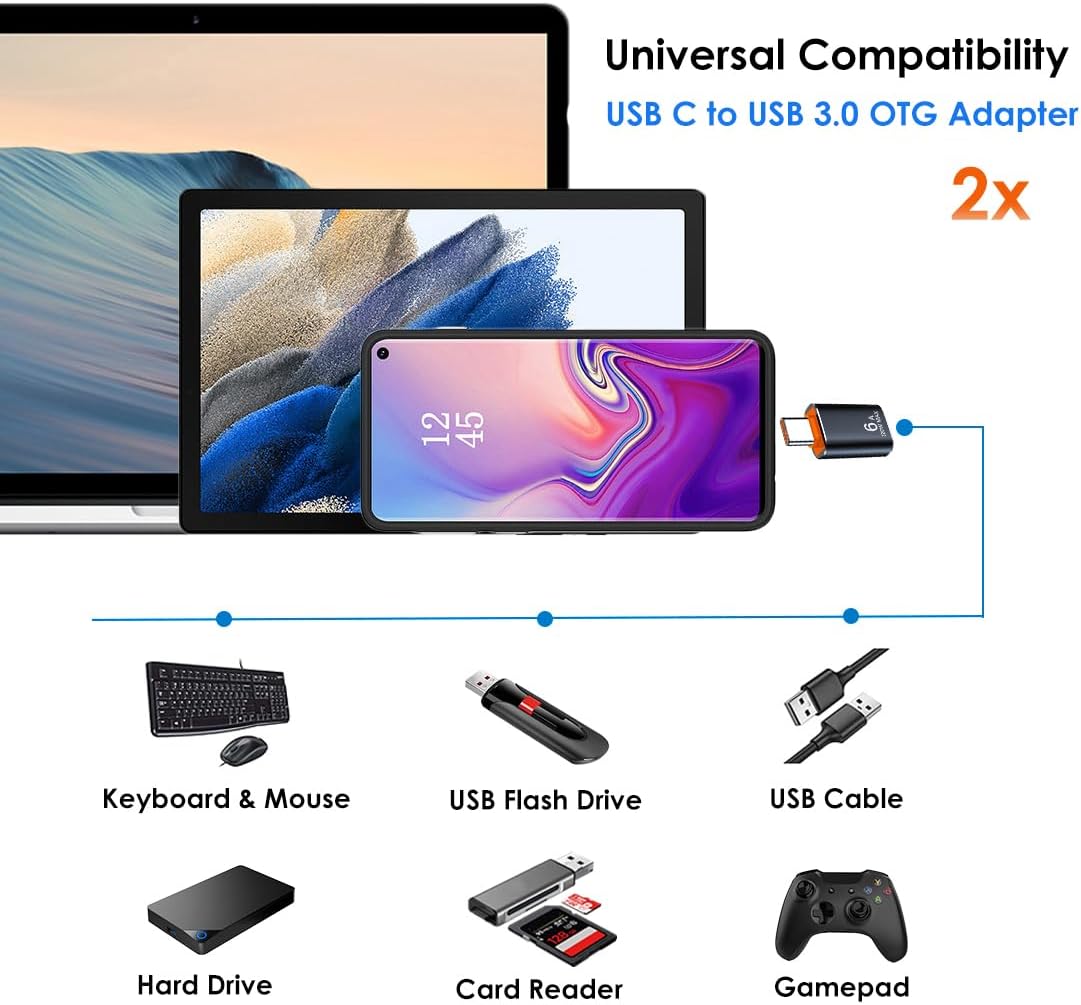 Adattatore USB a USB C (4 Pezzi) - immagine 2