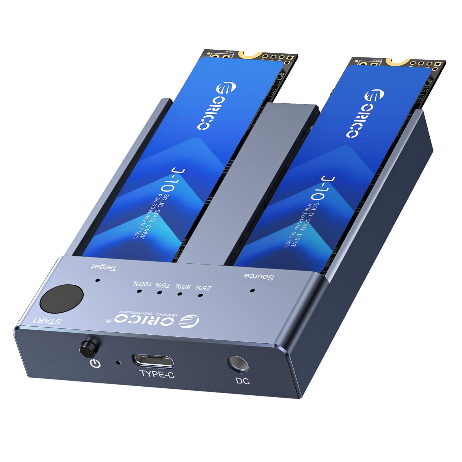 Orico NVME Clone Docking Station Dual-Bay USB C 10Gbps