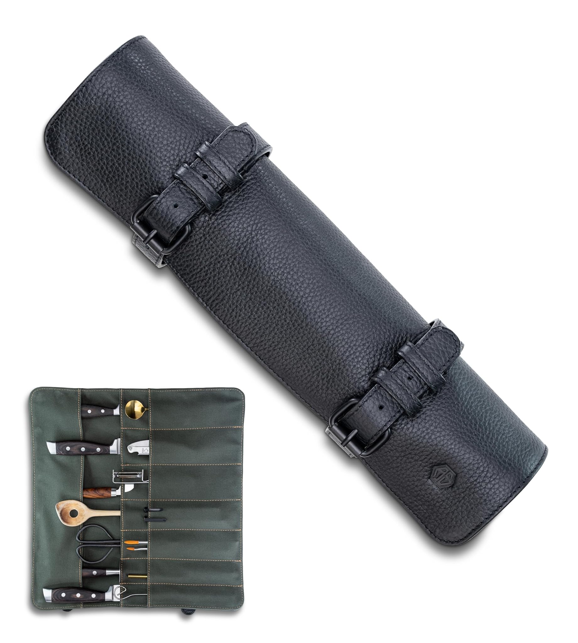 Angus Stoke Borsa per Coltelli da Cuoco in Pelle