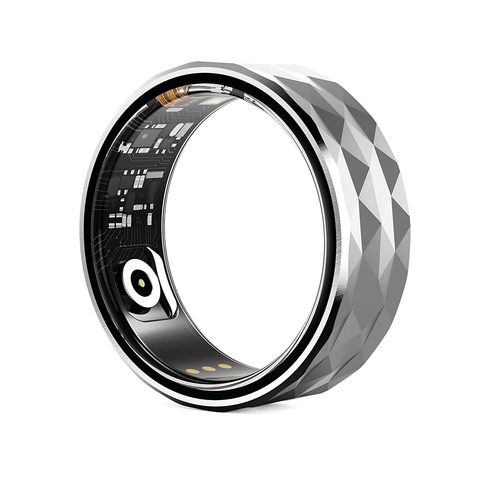 Smart Ring Fitness Tracker, Anelli Salute Cardiofrequenzimetro, Anello Sonno Pedometro Calorie Contapassi, Anello Fitness Impermeabile per Donna Uomo, App LuckRing