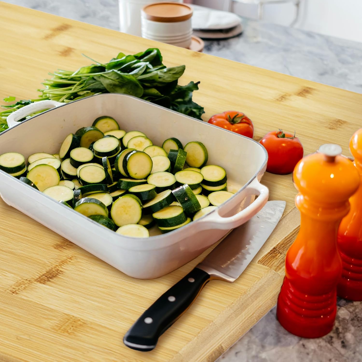 Utoplike Grande Tagliere in Legno di Bambù XL - immagine 4