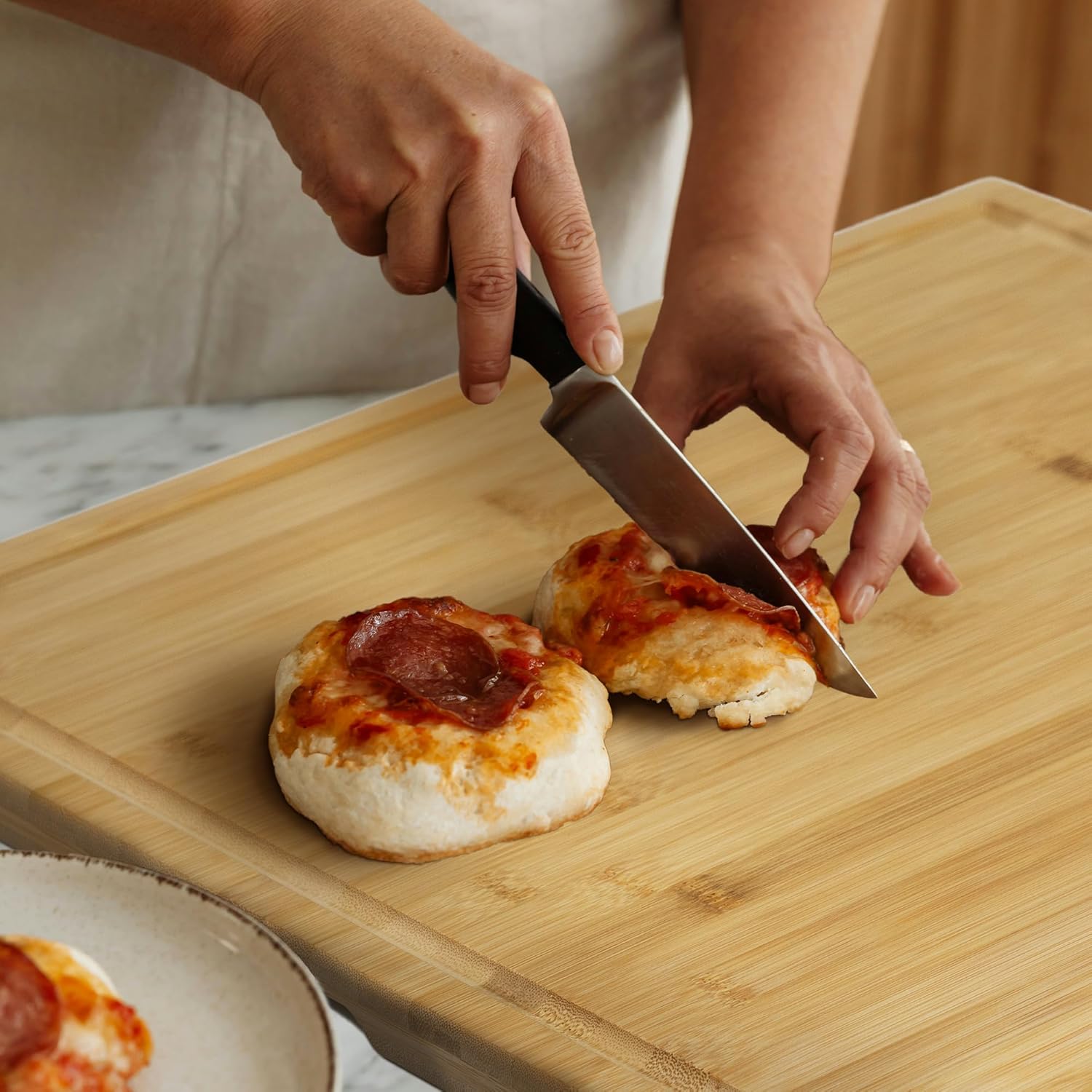 Utoplike Grande Tagliere in Legno di Bambù XL - immagine 6