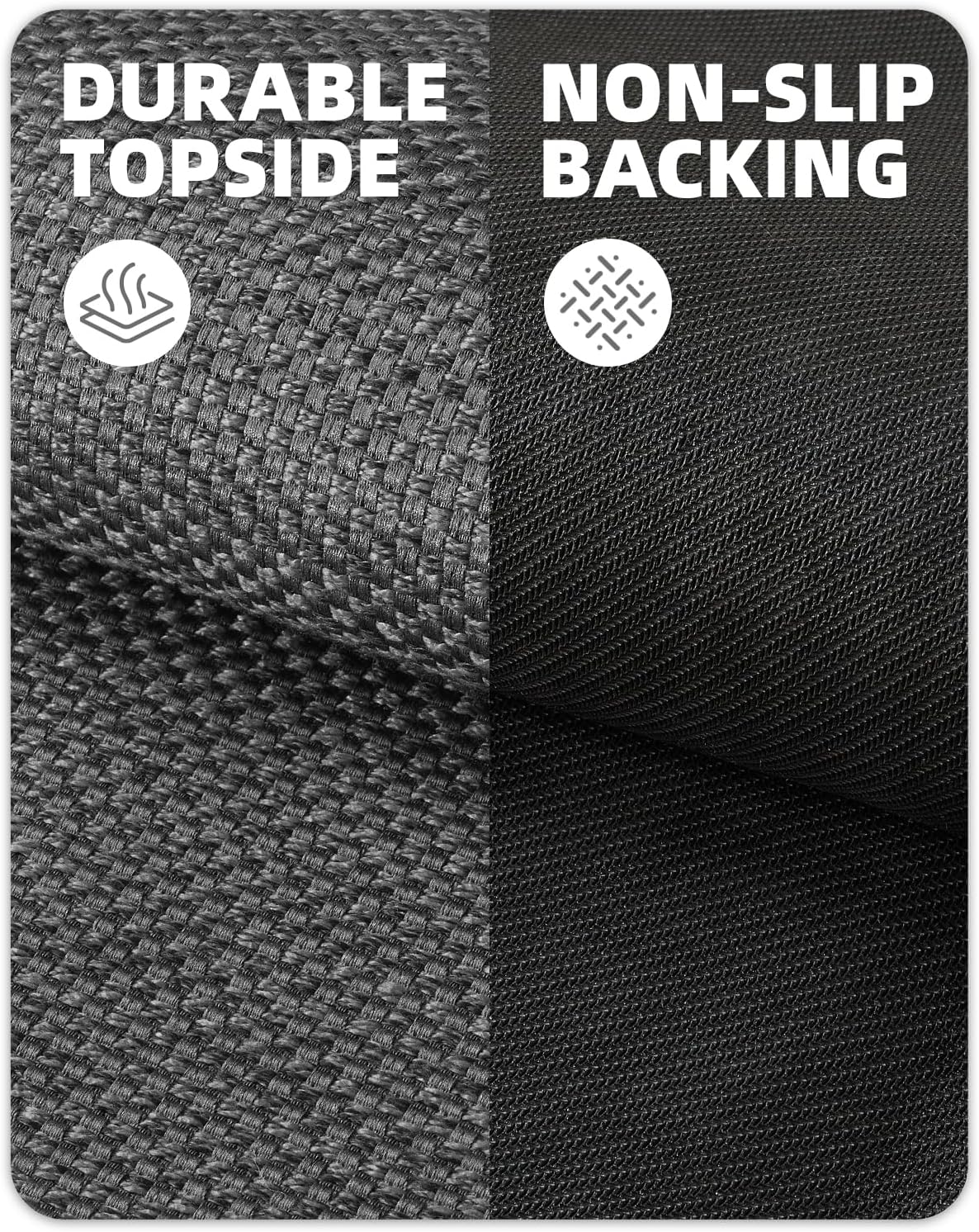 Color&geometry Tappeto Cucina Antiscivolo 71x365cm, Grigio - immagine 3