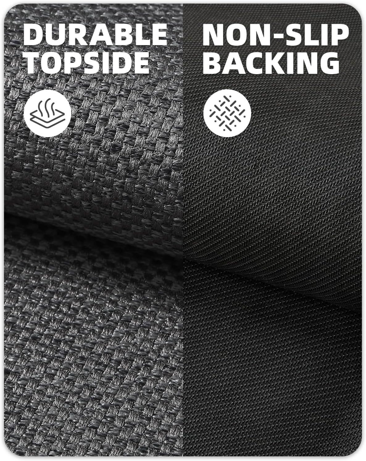 Color&geometry Tappeto Cucina Antiscivolo 71x365cm, Grigio - immagine 5