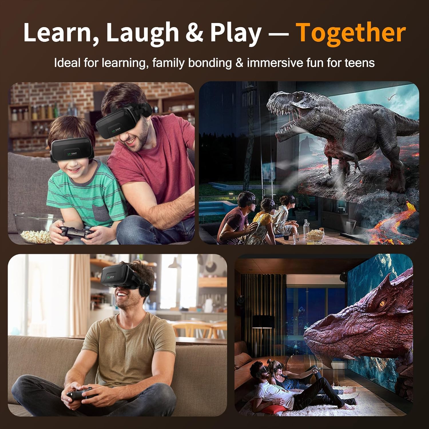 Xwp Visore Realtà Virtuale con Cuffie e Lenti HD - immagine 7