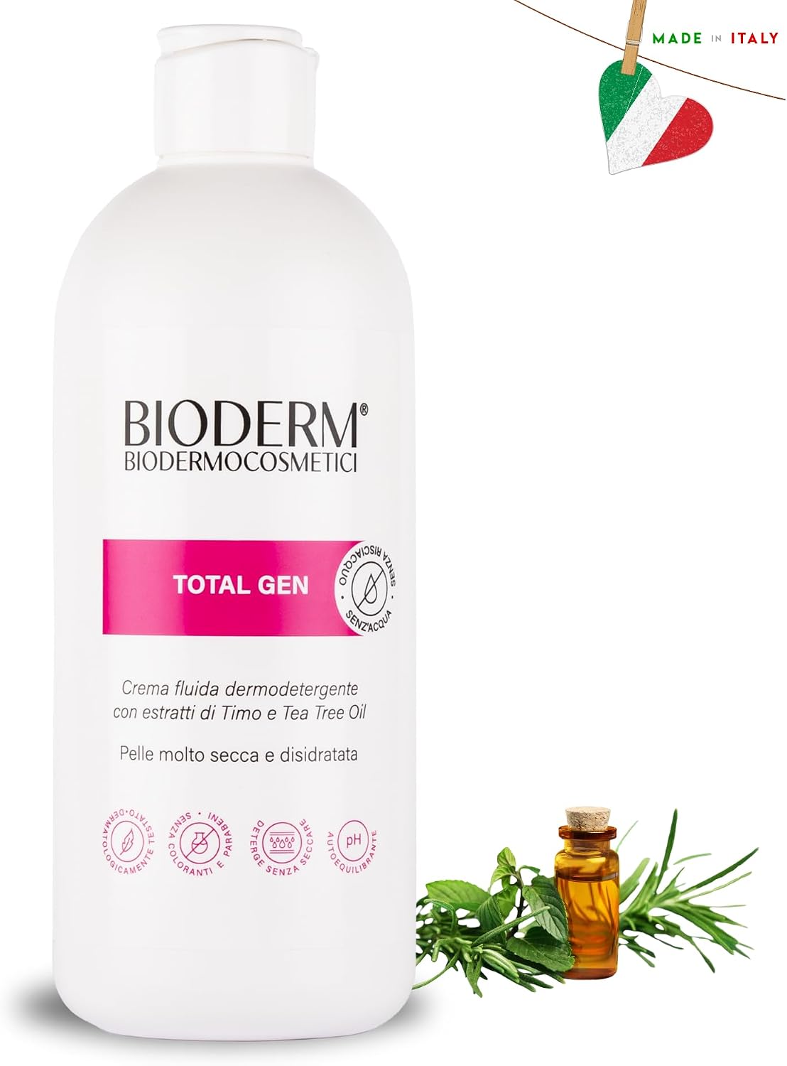BioDerm Total Gen Detergente Senza Risciacquo Arricchito con Timo e Tea ...