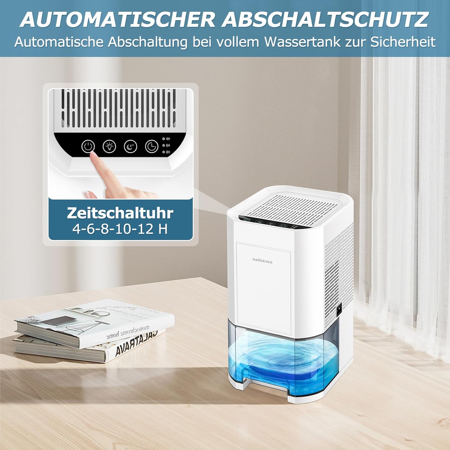 Deumidificatore Elettrico 1200ml con Timer - immagine 5