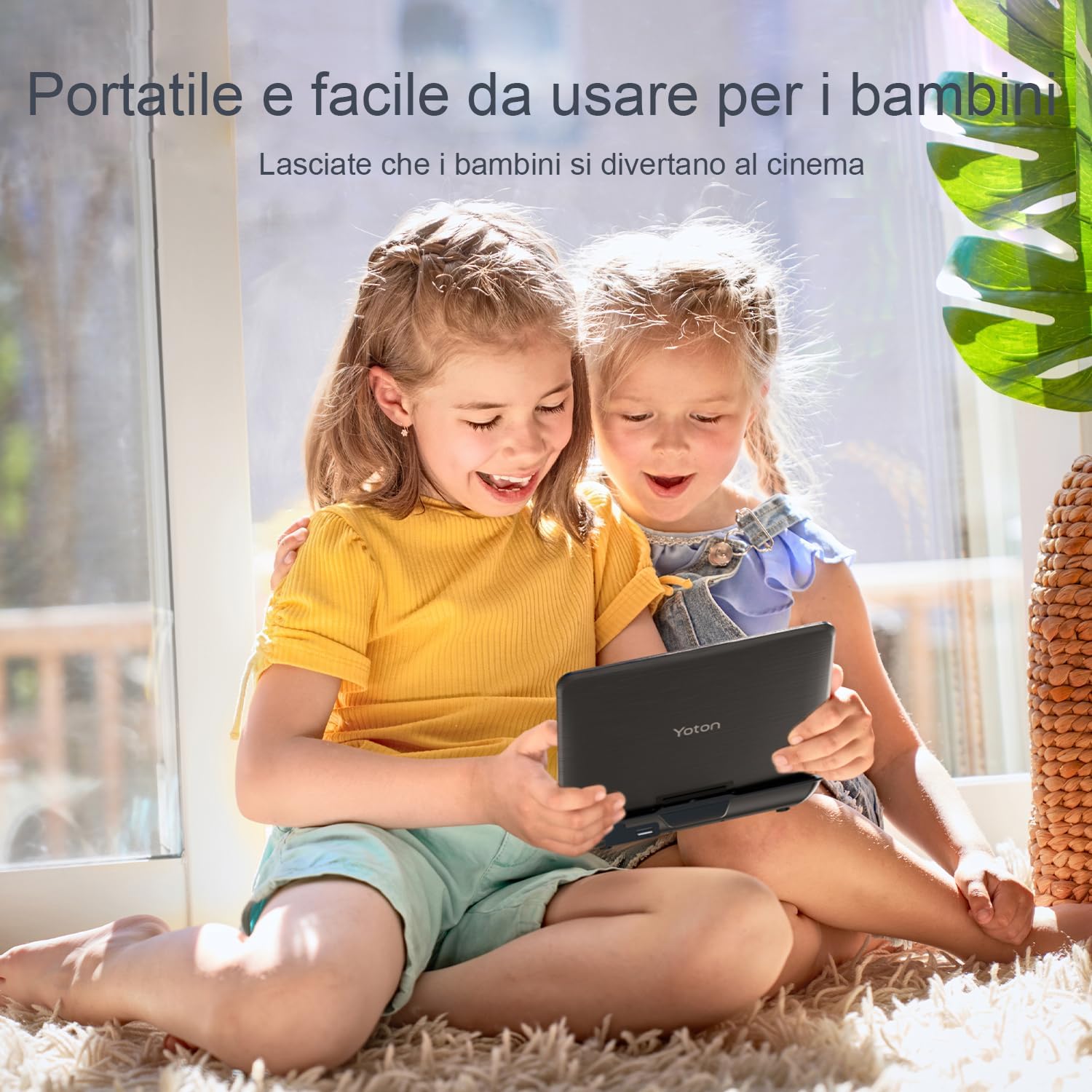 Yoton Lettore DVD Portatile 9,5'' HD Ruotabile - immagine 8