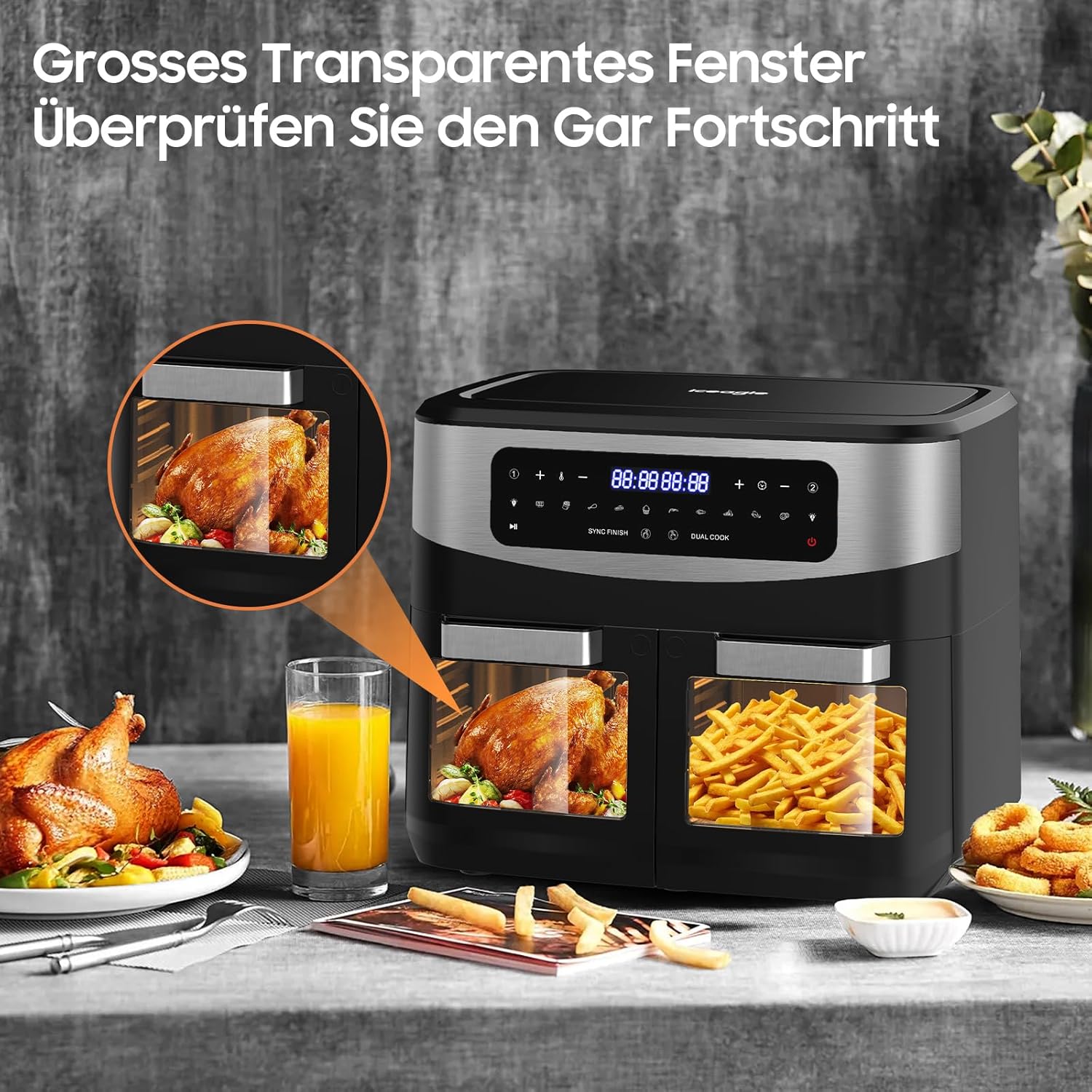 iceagle Friggitrice ad Aria 12 Litri Dual Zone 2600W - immagine 3