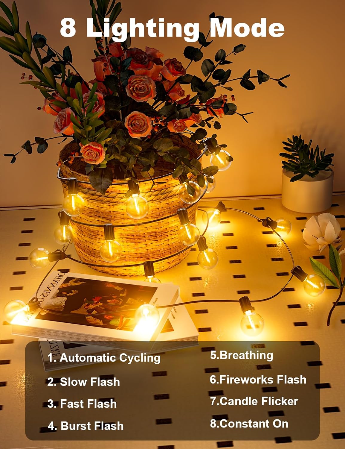 Catena Luminosa Esterno Solare 31.9M con 45+2 Lampadine - immagine 2