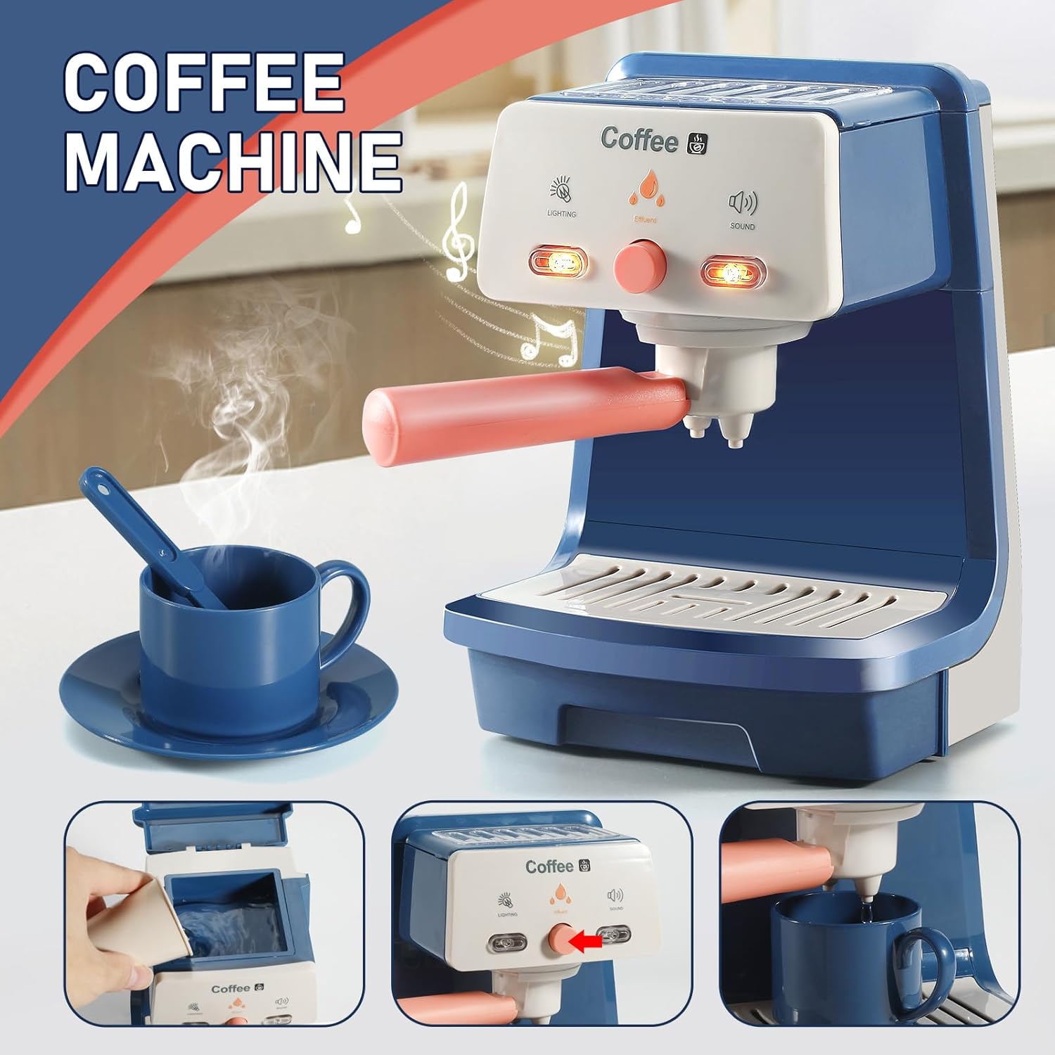 Cucina Giocattolo per Bambini - Set Elettrodomestici - immagine 3