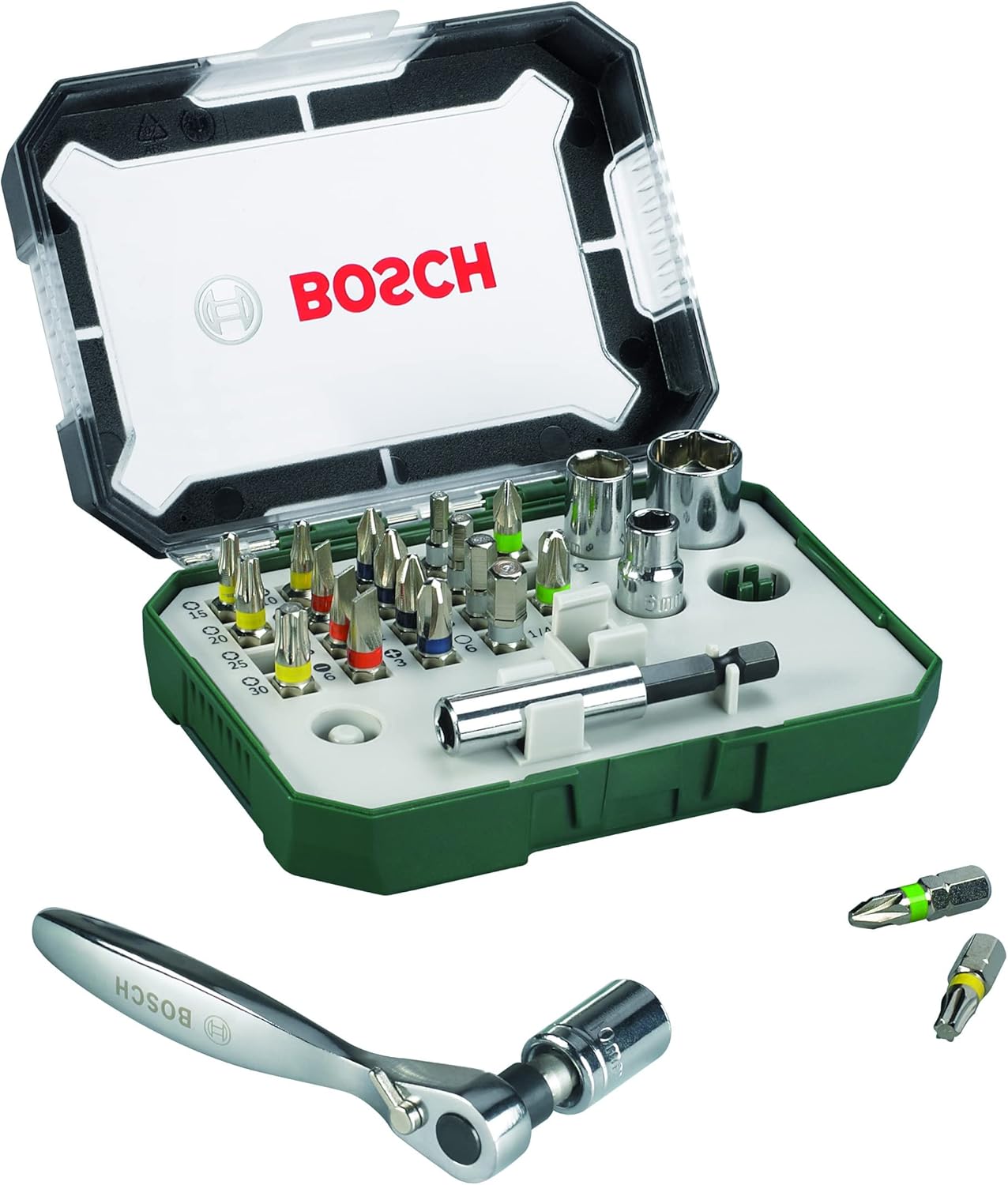 Bosch Set 26 pz. Bit di Avvitamento con Cricchetti - immagine 1