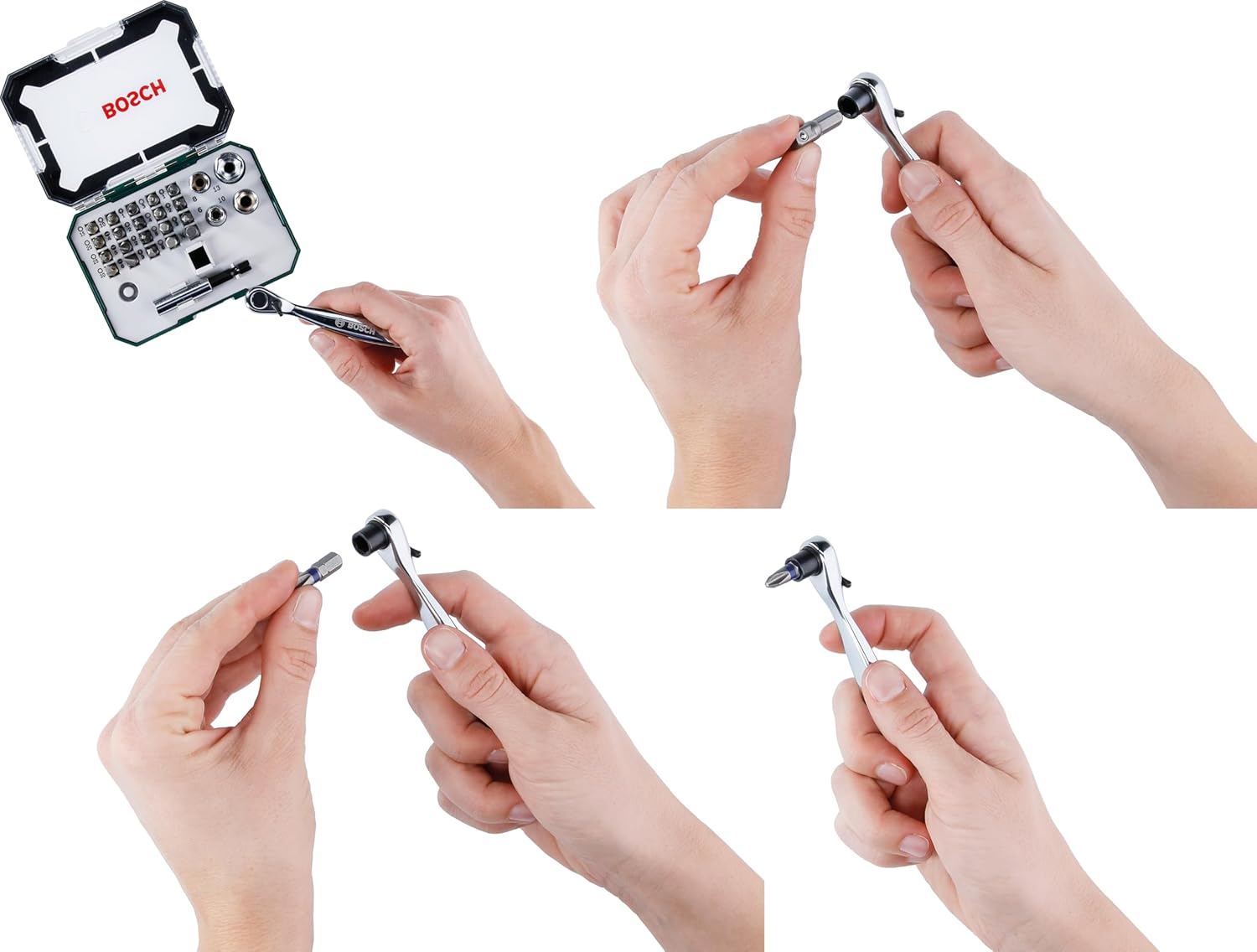 Bosch Set 26 pz. Bit di Avvitamento con Cricchetti - immagine 4