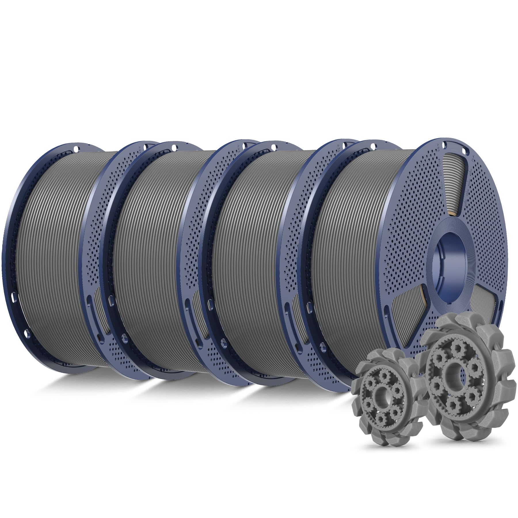 Sunlu 4KG PLA+2.0 Filamento per stampante 3D, Grigio