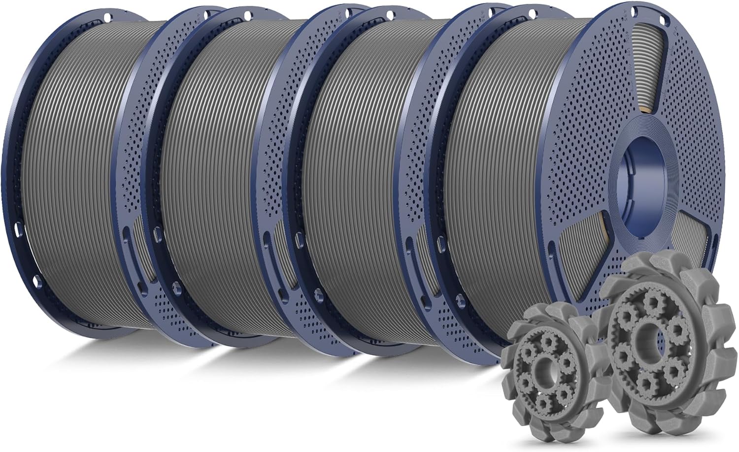 Sunlu 4KG PLA+2.0 Filamento per stampante 3D, Grigio - immagine 1