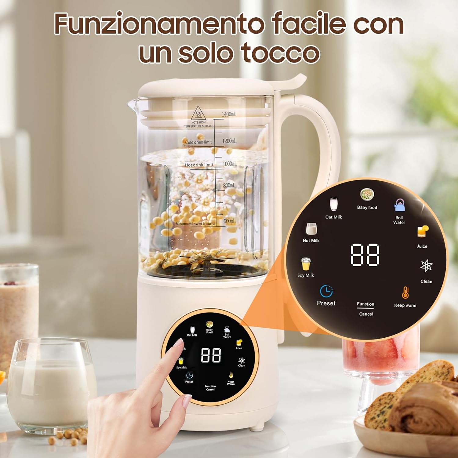 Macchina per Latte Vegetale Automatica 1400ml - immagine 6