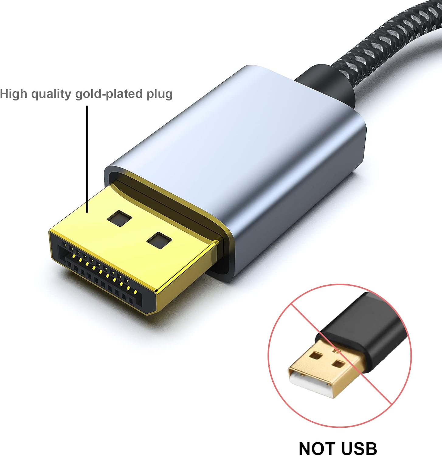 Benfei Adattatore Displayport a HDMI 4K - 5 Confezioni - immagine 3