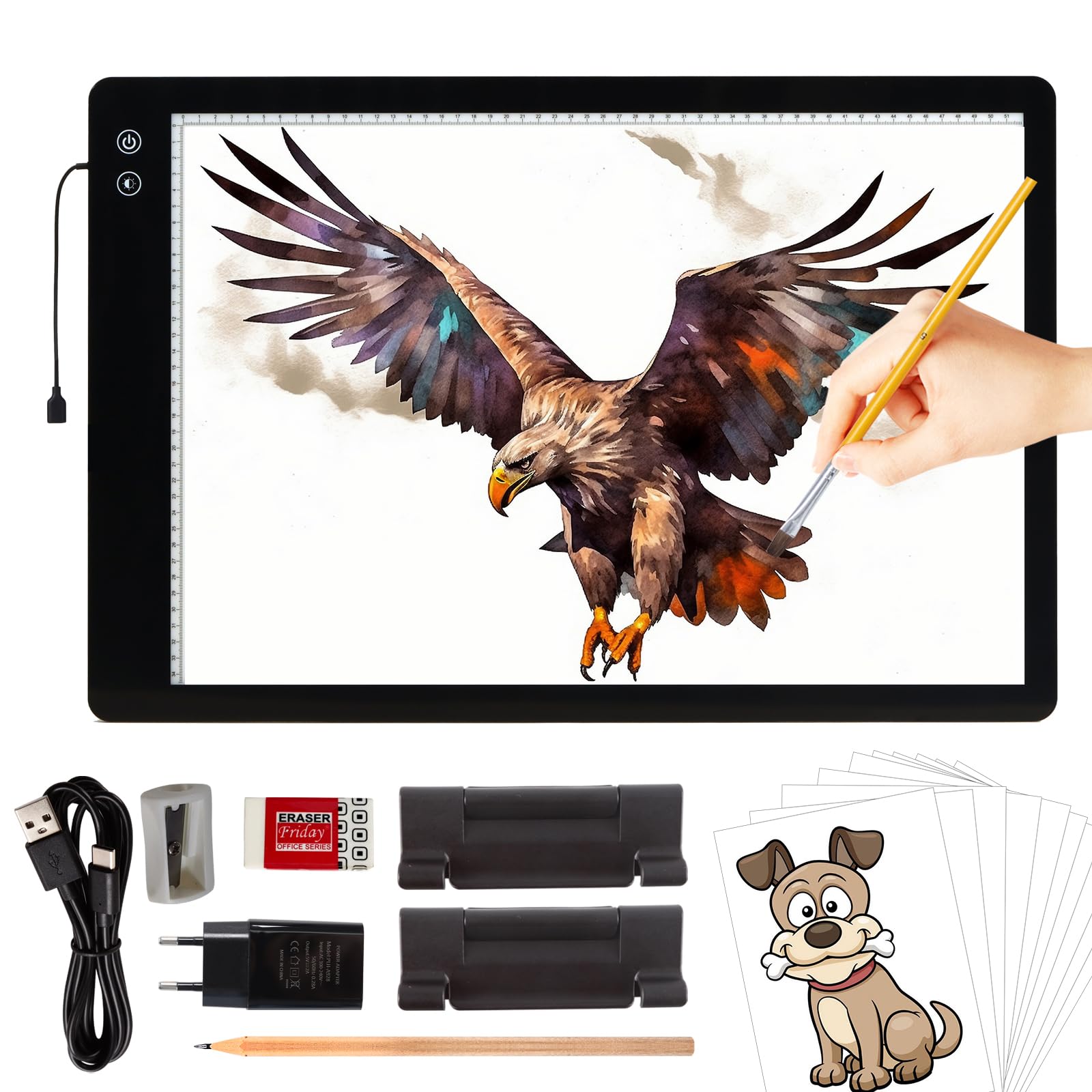 Toheto A2 Lavagna Luminosa Ricaricabile 5200mAh