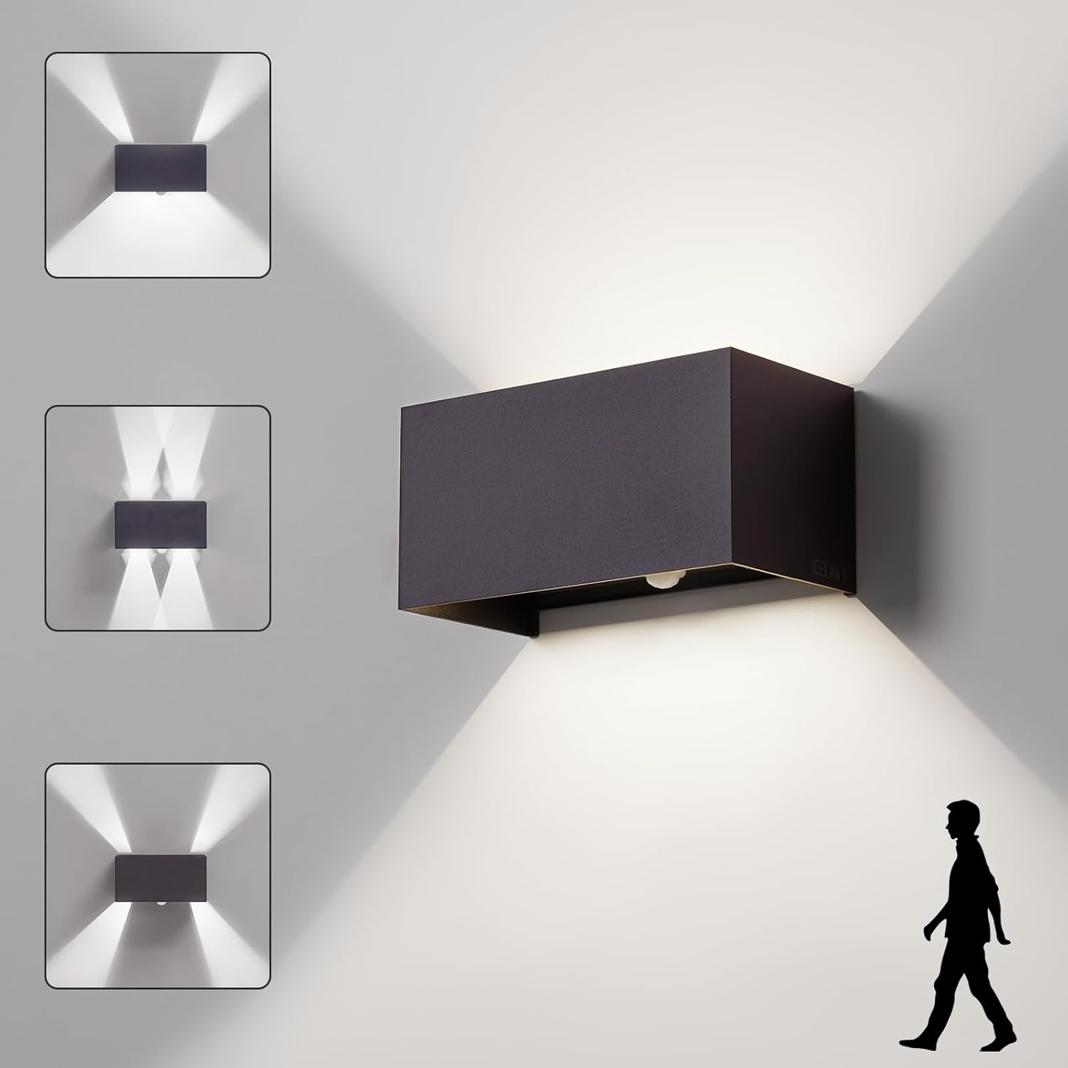 Celavy Lampada LED da Esterni Antracite con Sensore - immagine 1