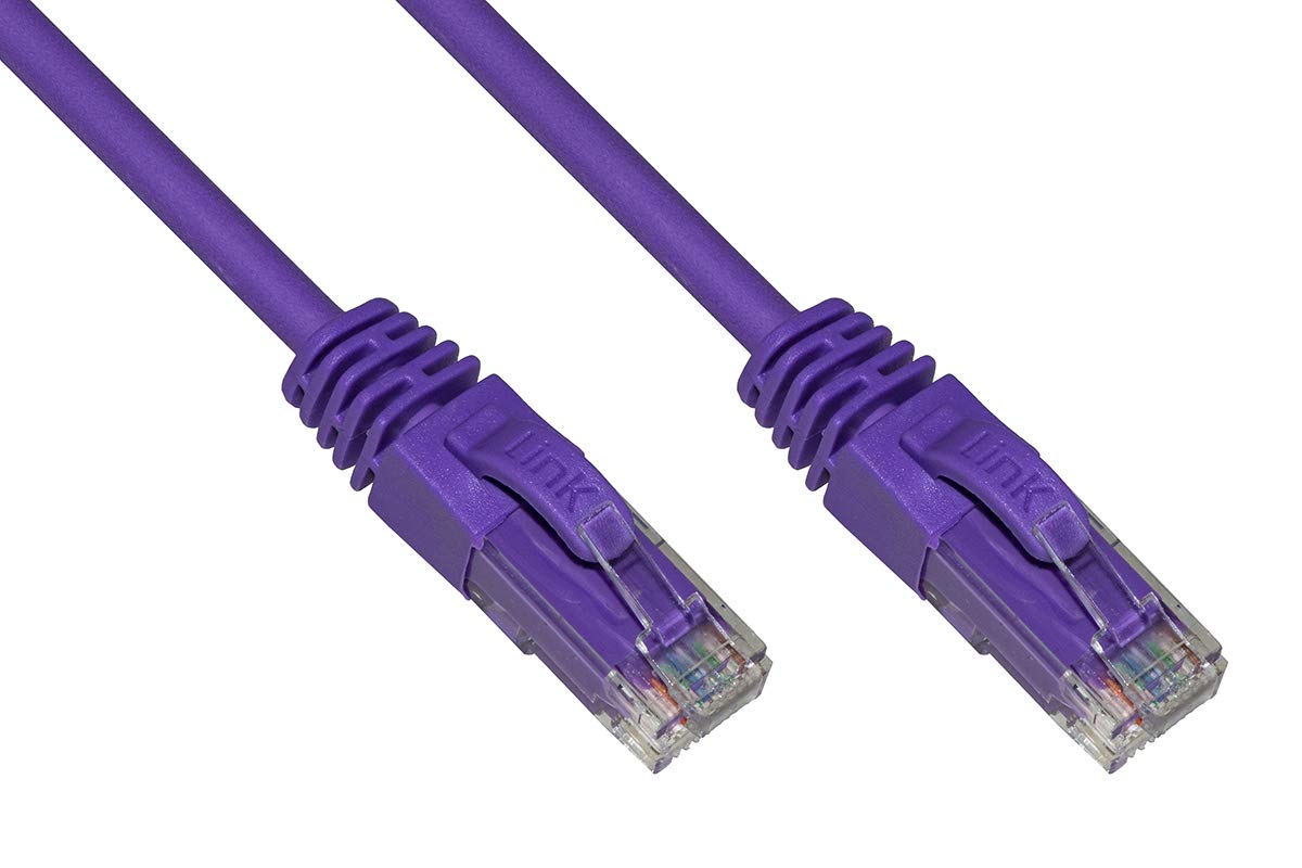 Link LK6AU500VI Cavo Rete CAT 6A UTP AWG24 Viola 50m