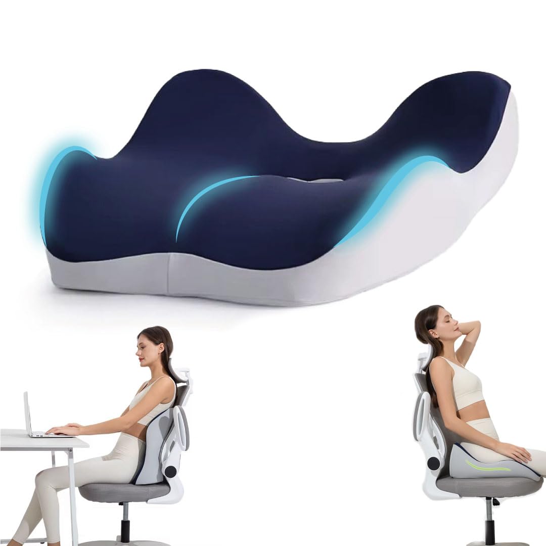 FS Cuscino Sedia Ufficio Memory Foam Ortopedico