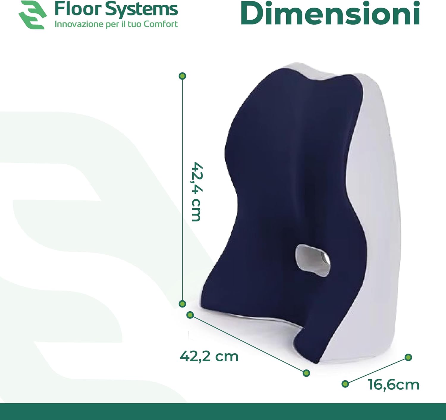 FS Cuscino Sedia Ufficio Memory Foam Ortopedico - immagine 8