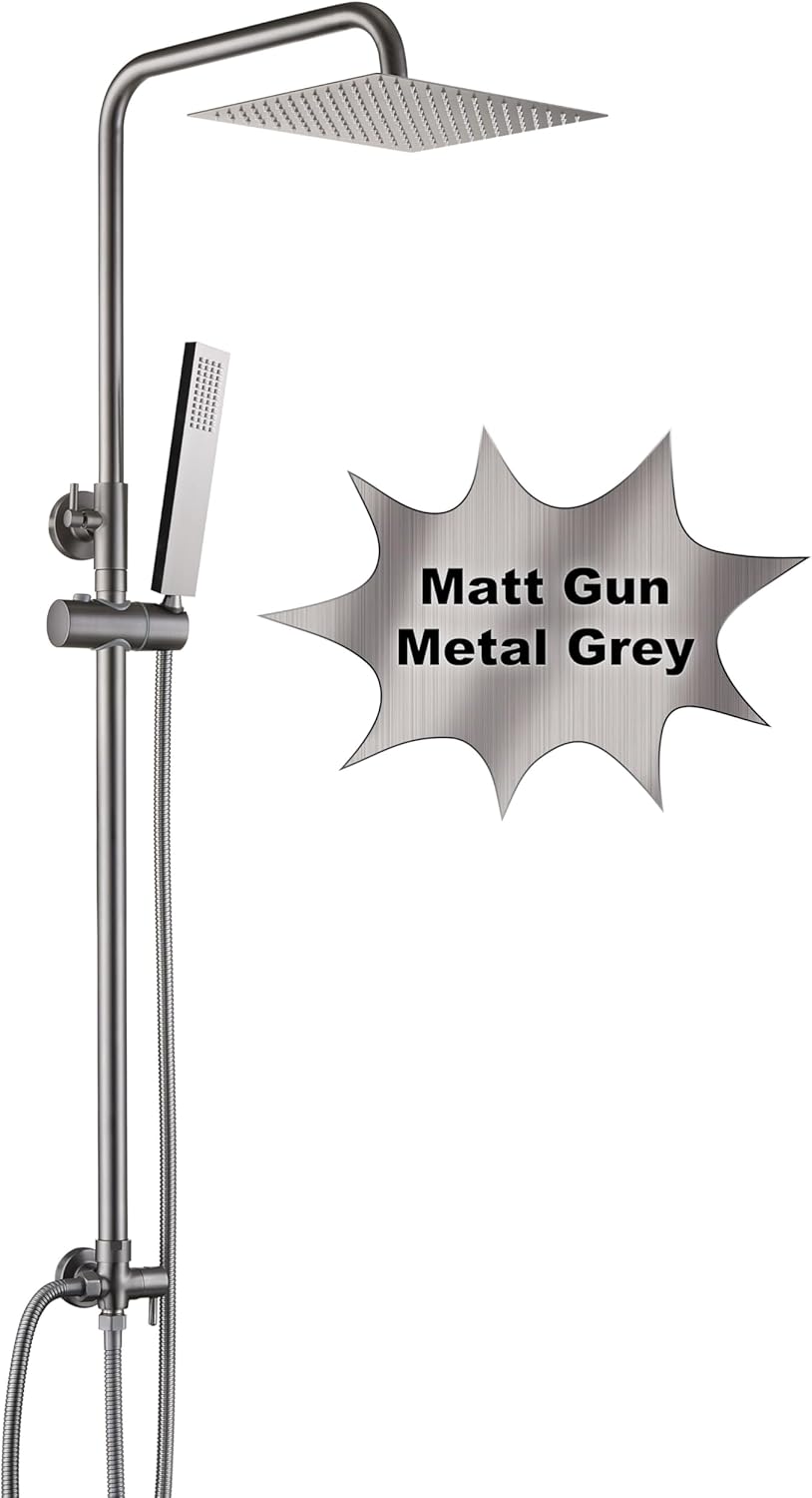 Görbach Colonna Doccia in Acciaio INOX senza Rubinetto