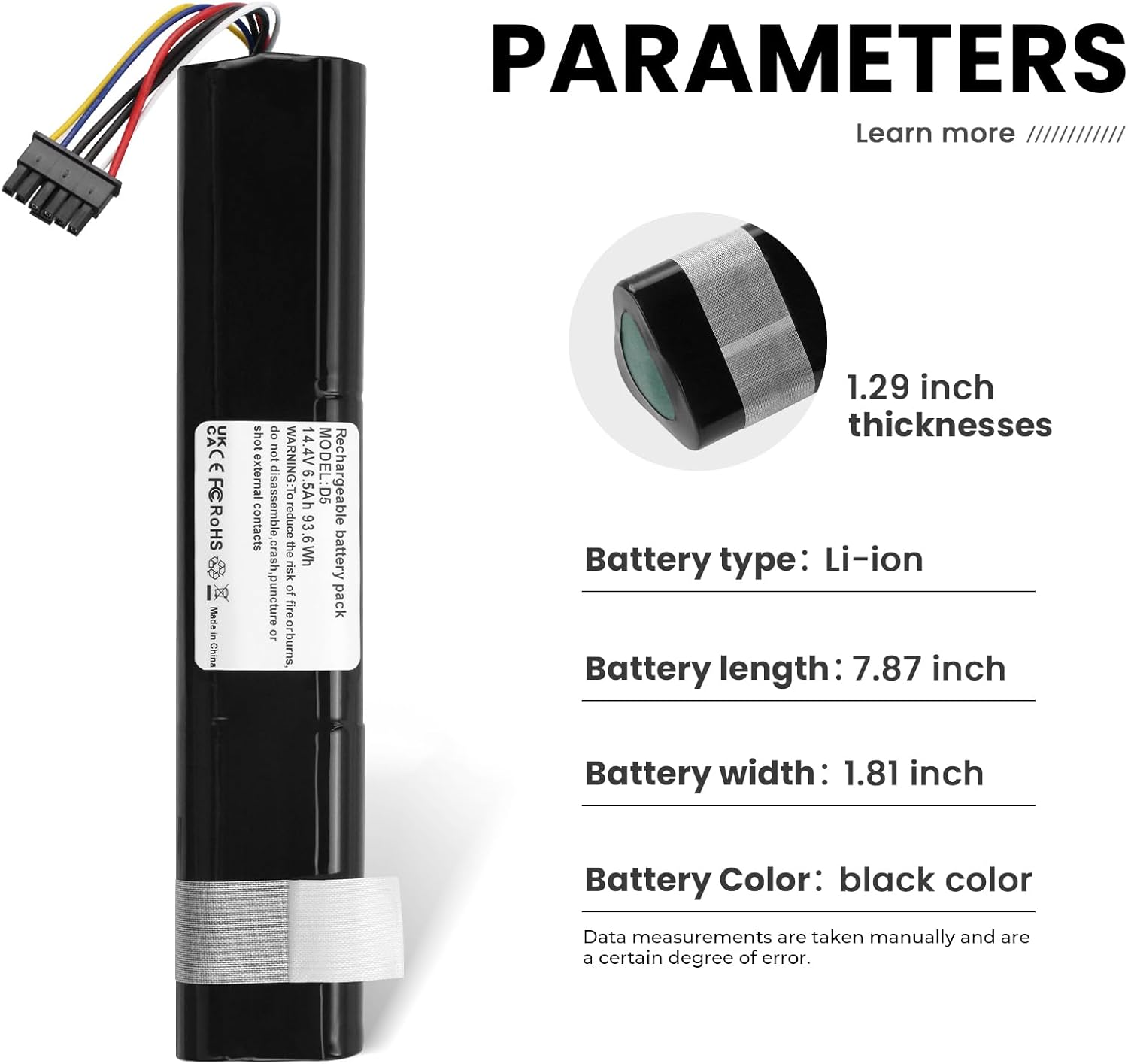 Antiee Batteria 6500mAh per Neato Robotics D3-D7 - immagine 5