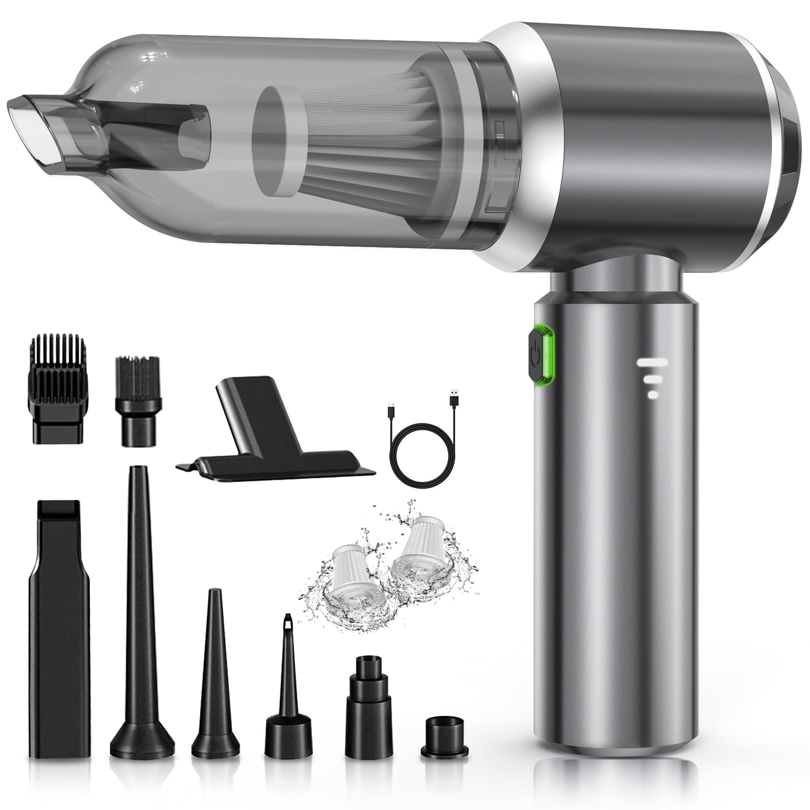 Aspirabriciole Senza Fili 26000Pa con Motore Brushless