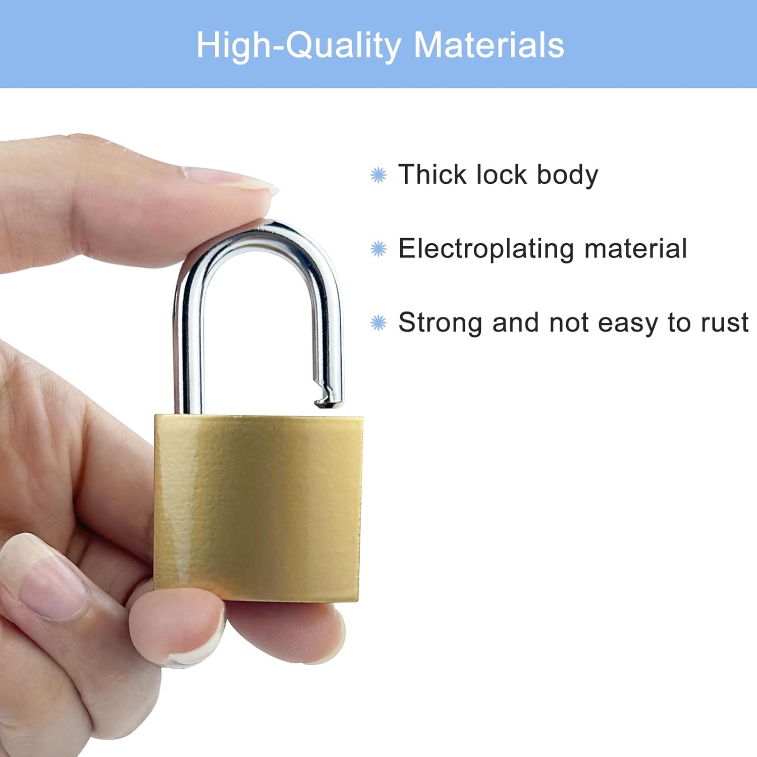 5 Pezzi Lucchetto di Sicurezza 32 mm - immagine 4