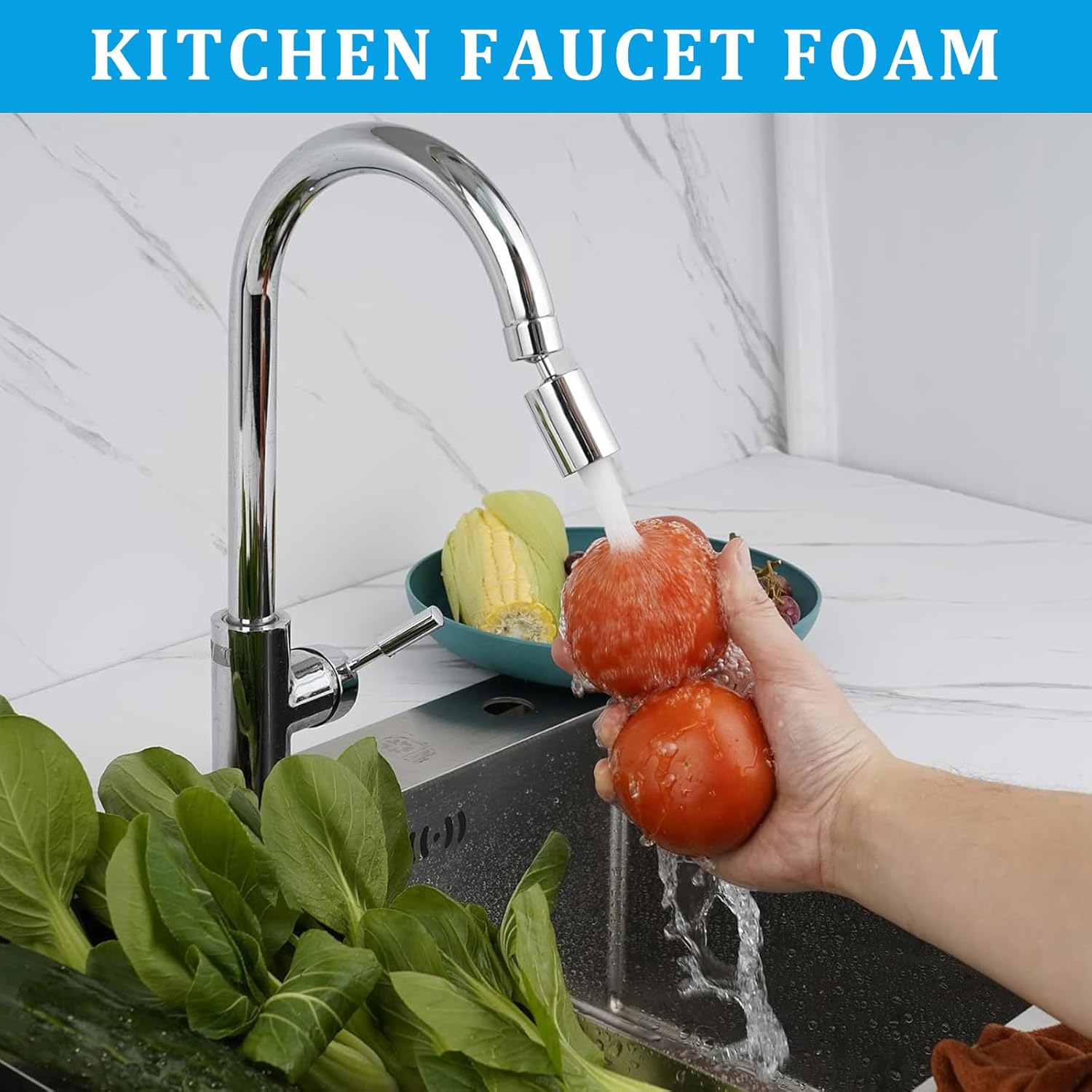 Aeratore Rubinetto 2 Modalità in Acciaio Inox - immagine 5