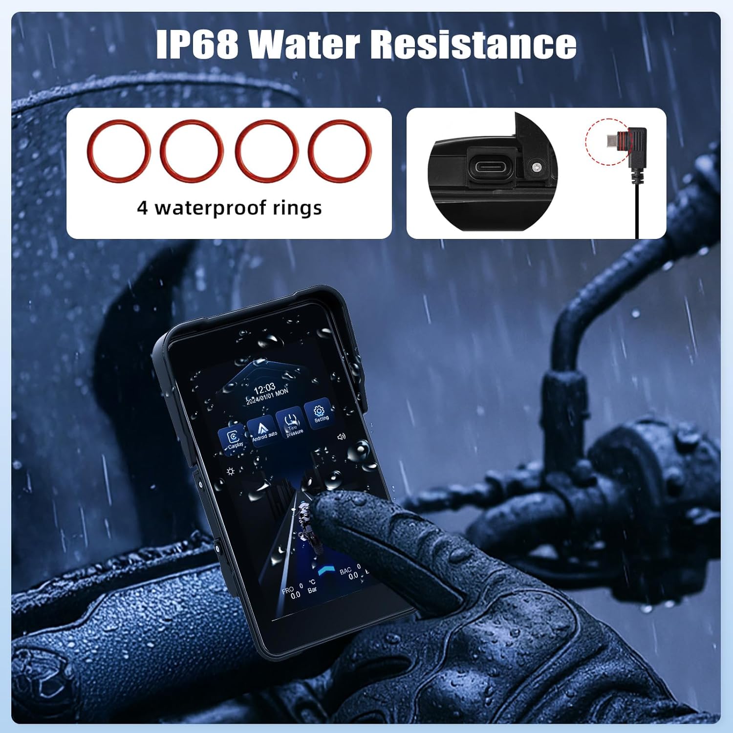 Sixtop CarPlay Moto con GPS Navigatore 5 Pollici - immagine 4