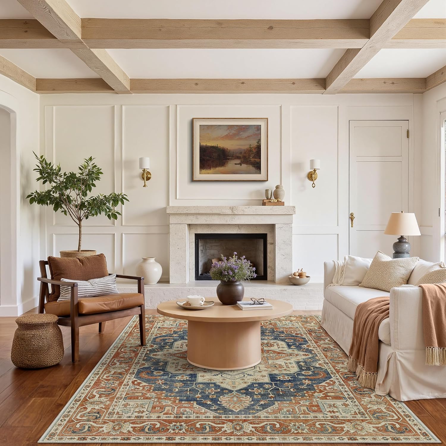 Beimo Tappeto Salotto Pelo Corto Vintage, Arancione 200x290cm