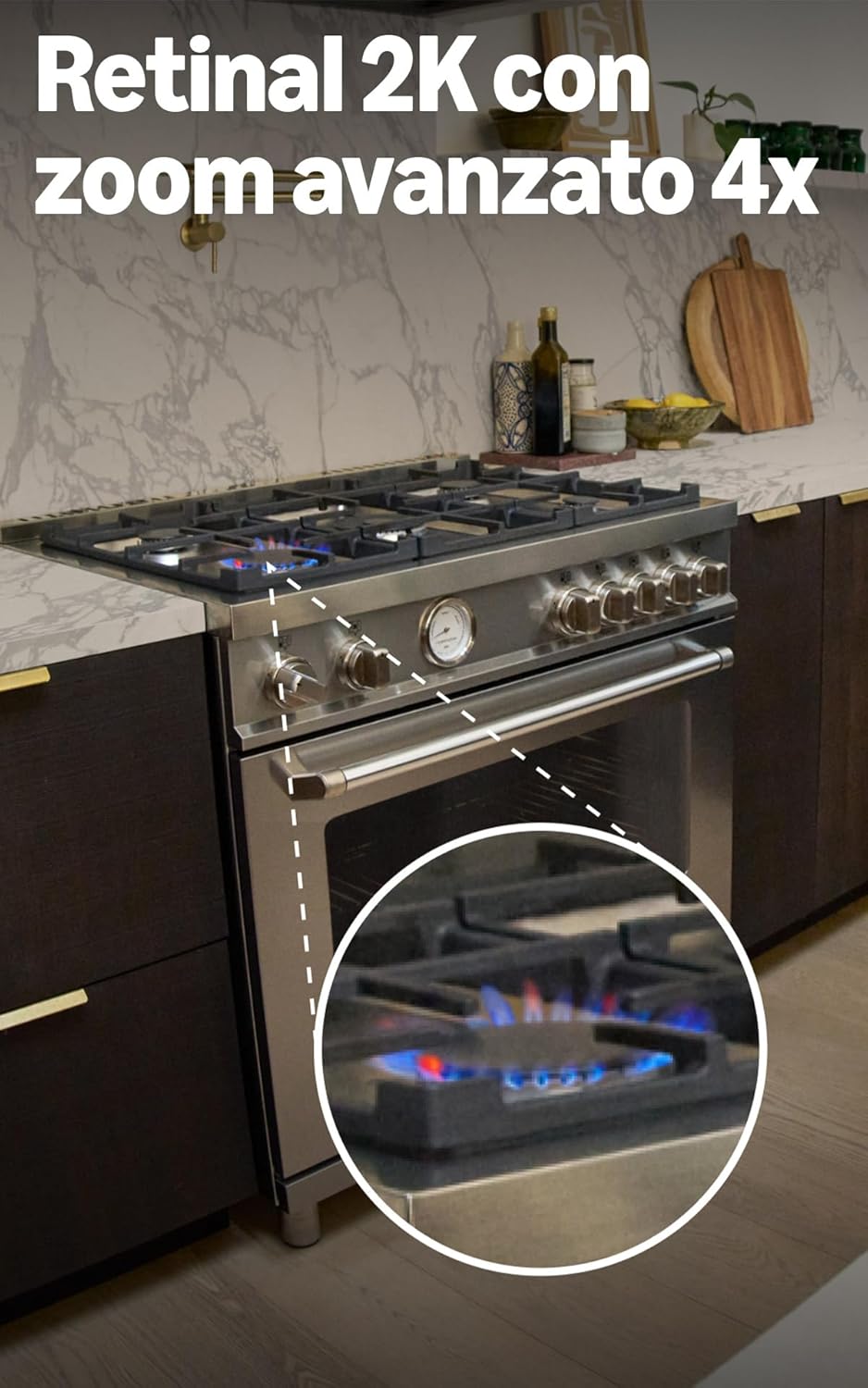 Ring Videocamera Interna Plus - Retinal 2K, Zoom 4x - immagine 3