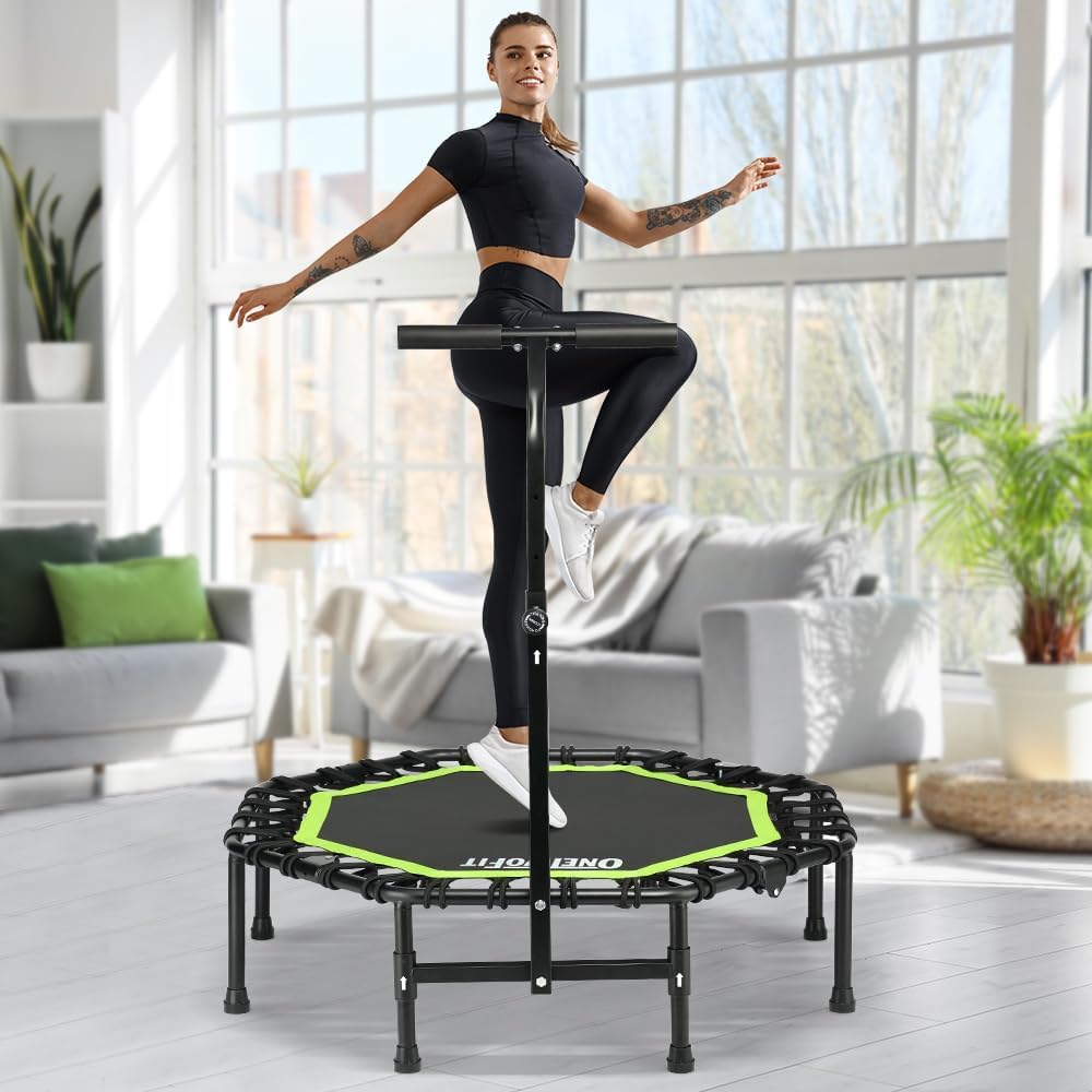 Onetwofit Trampolino Pieghevole per Adulti