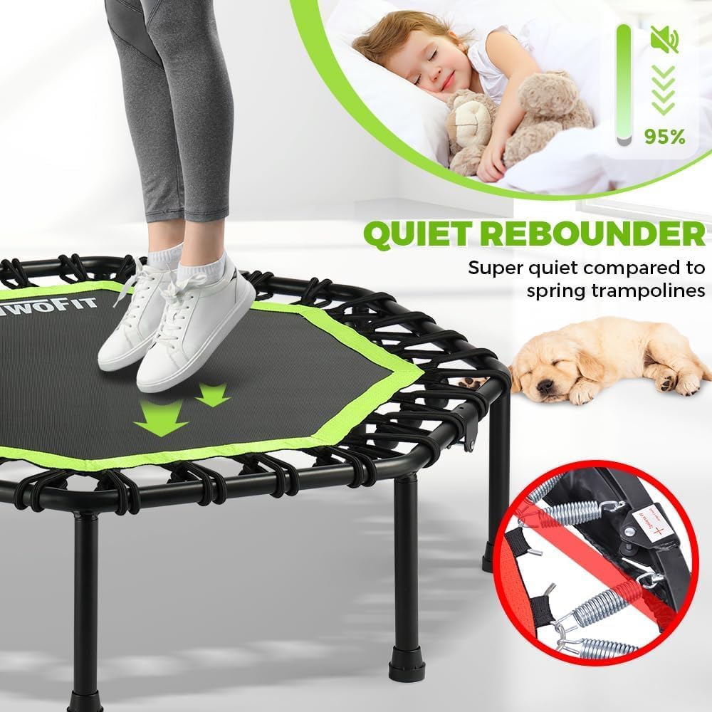 Onetwofit Trampolino Pieghevole per Adulti - immagine 5