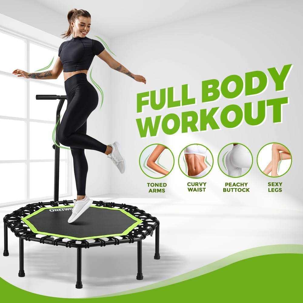 Onetwofit Trampolino Pieghevole per Adulti - immagine 7