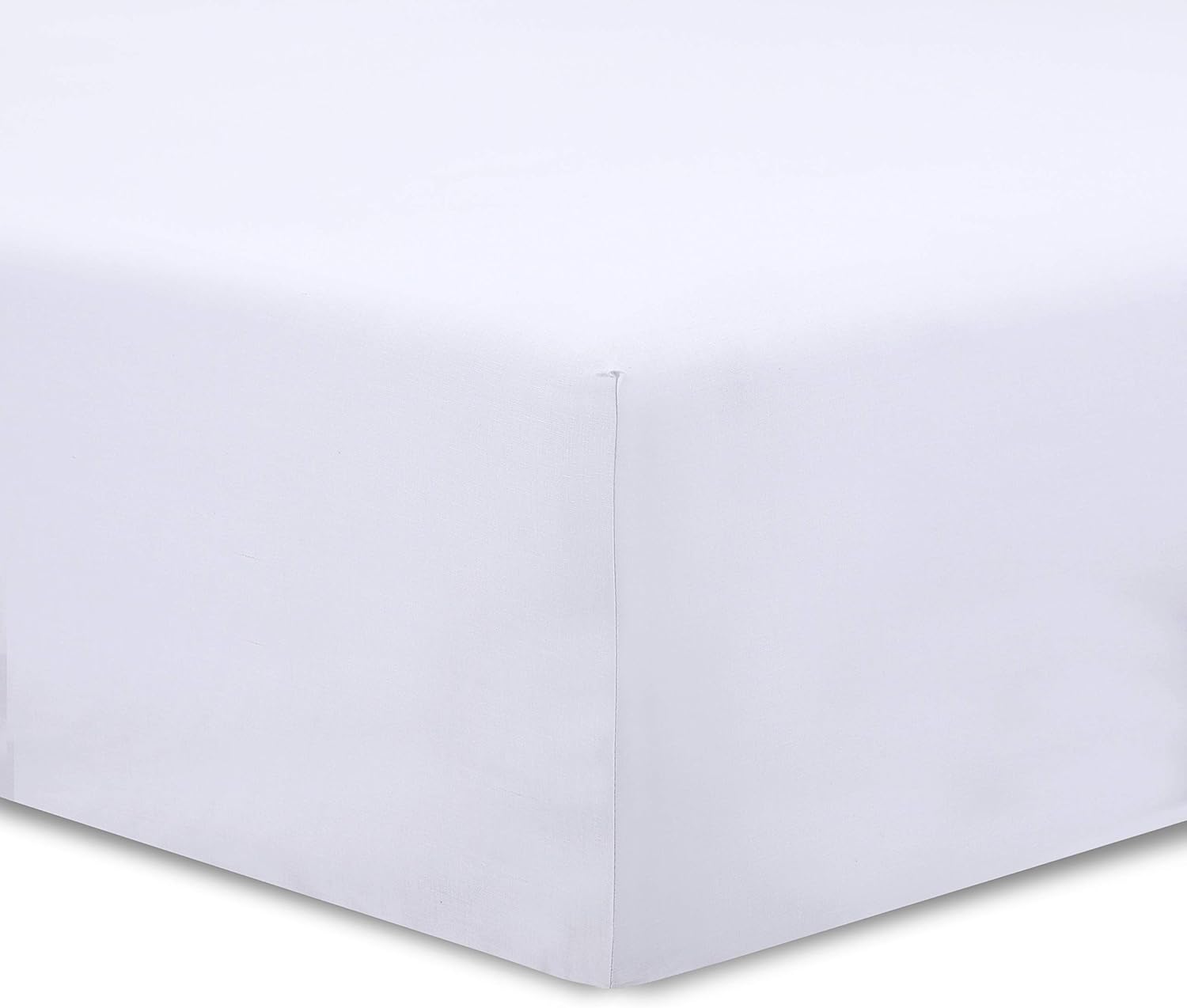 VISION Lenzuolo con Angoli Singolo 90x190cm, Bianco - immagine 1