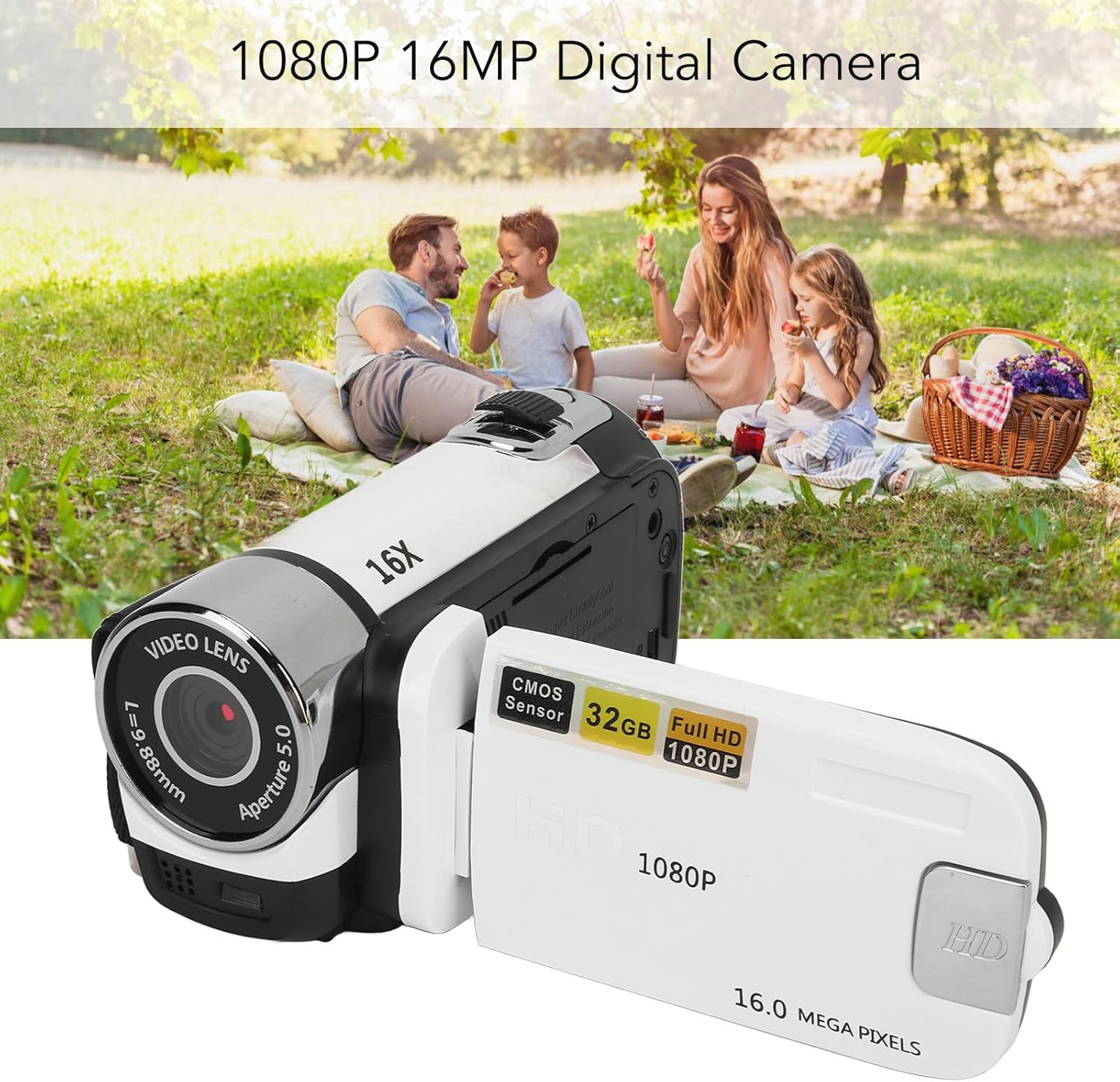 Menduner Fotocamera Punta e Scatta 1080P 16MP - immagine 3