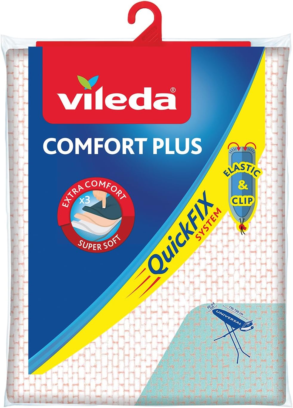 Vileda Comfort Plus Copriasse Stiro Universale, Beige - immagine 1